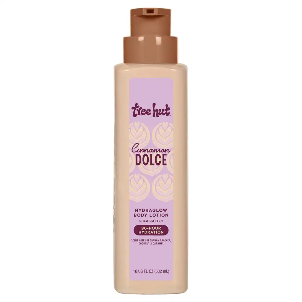 Tree Hut Body Lotion Cinnamon Dolce, Cozy Cinnamon Scent, 18 Fl Oz | Nourishing & Moisturizing Daily Body Lotion with Shea Butter, Lightweight, Non-Greasy Formula, Long-Lasting Hydration Main image