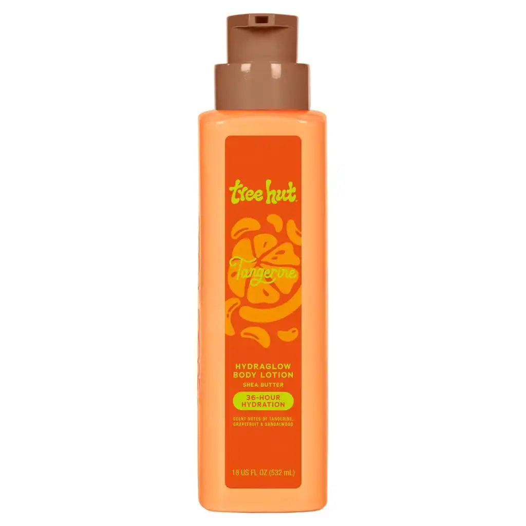 Tree Hut Body Lotion Tangerine, Bright Citrus Scent, 18 Fl Oz | Nourishing & Moisturizing Daily Body Lotion with Shea Butter, Lightweight, Non-Greasy Formula, Long-Lasting Hydration Main image