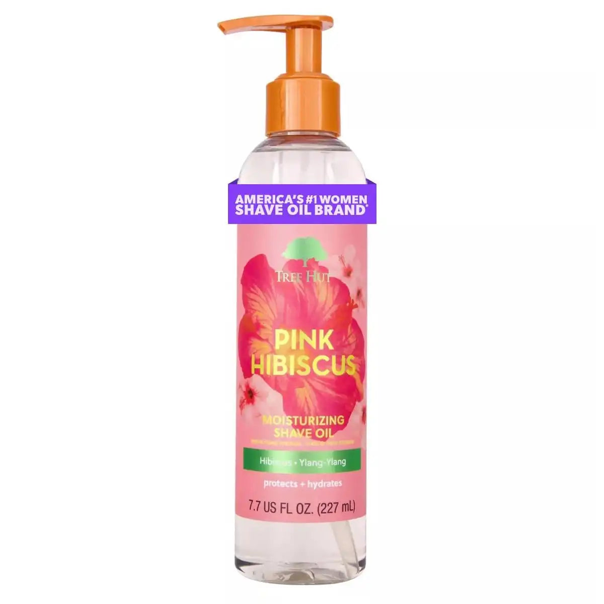 Tree Hut Pink Hibiscus Moisturizing Shave Oil, 7.7 Fl Oz | Nourishing Gel-to-Oil Formula for a Close, Smooth Shave, Made with Shea Butter, For All Skin Types Secondary image