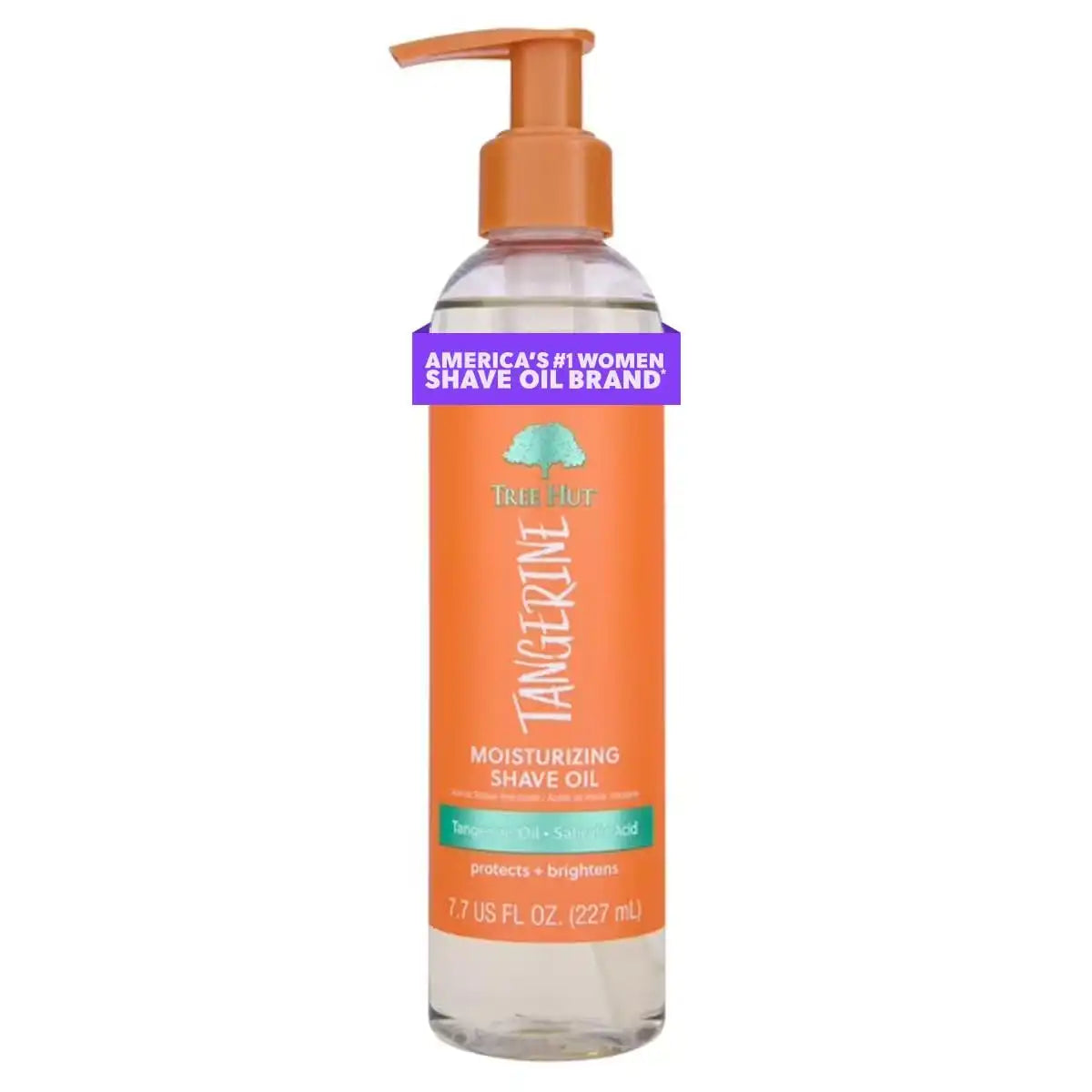 Tree Hut Tangerine Moisturizing Shave Oil, 7.7 Fl Oz | Nourishing Gel-to-Oil Formula for a Close, Smooth Shave, Made with Shea Butter, For All Skin Types Secondary image