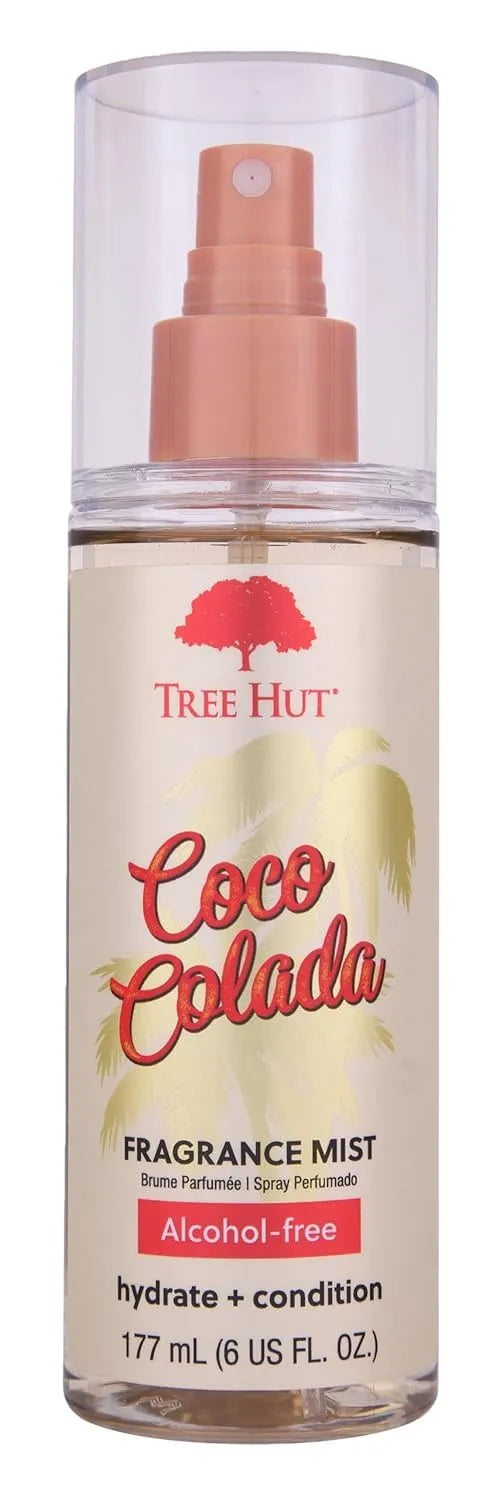 Tree Hut Coco Colada Hair & Body Mist, Alcohol-Free Body Spray, 6 Fl Oz | Alcohol-Free Body Spray, Summer Scent, Fragrance w/ Coconut & Pineaple Notes, Everyday Fragrance Spray for Women Main image