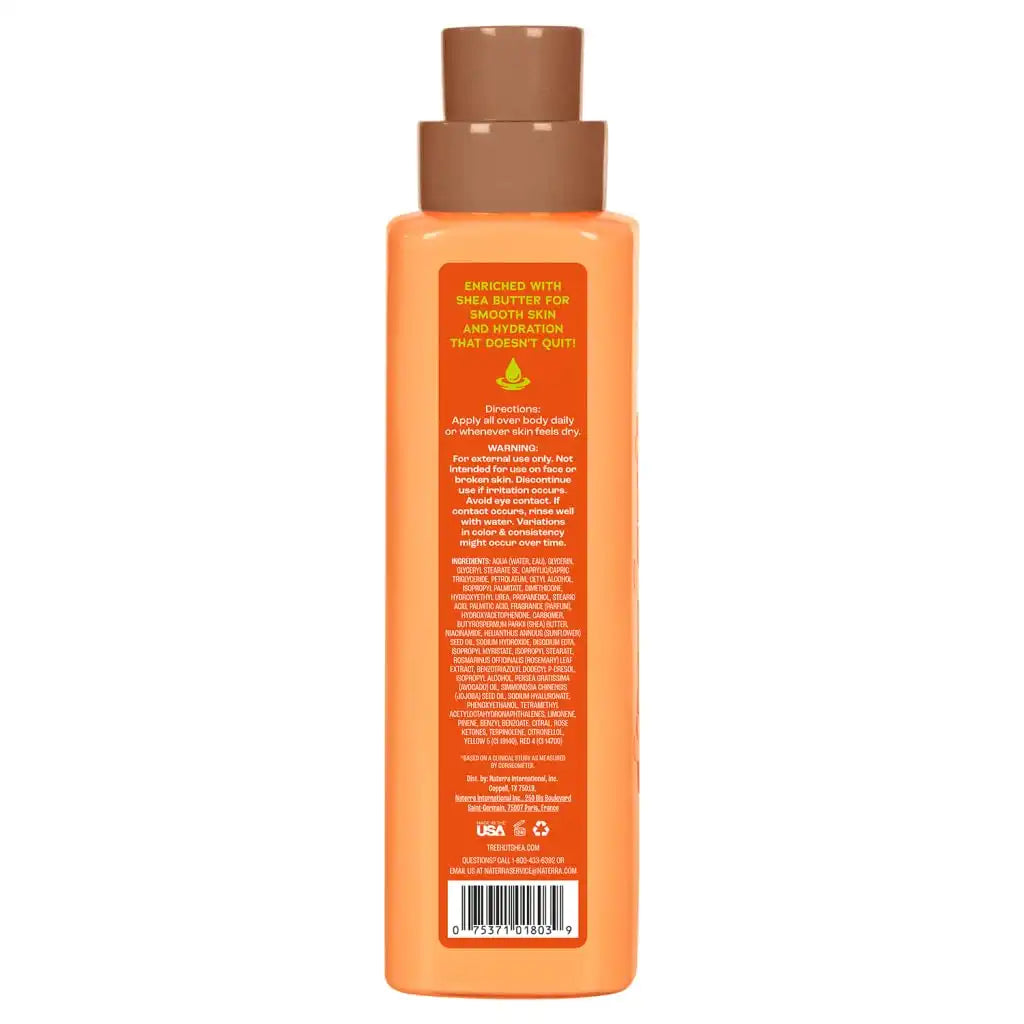 Tree Hut Body Lotion Tangerine, Bright Citrus Scent, 18 Fl Oz | Nourishing & Moisturizing Daily Body Lotion with Shea Butter, Lightweight, Non-Greasy Formula, Long-Lasting Hydration