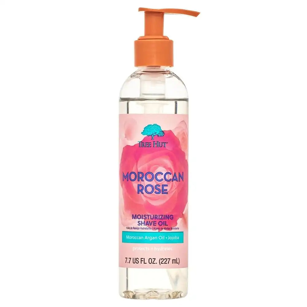 Tree Hut Moroccan Rose Moisturizing Shave Oil,Hydrating Gel-to-Oil Formula for a Smooth Shave,For All Skin Types,7.7 fl oz,(Pack of 2) Secondary image