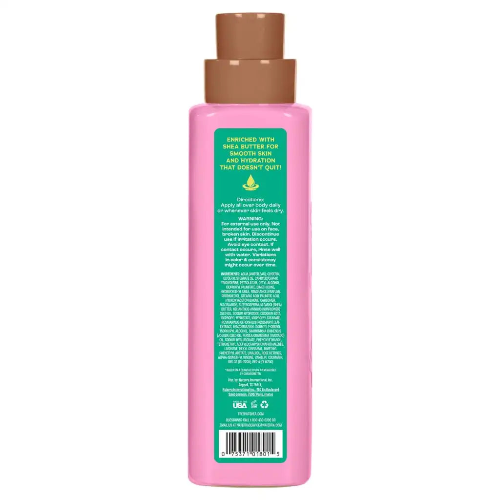 Tree Hut Body Lotion Raspberry Fizz, Fruity Scent, 18 Fl Oz | Nourishing & Moisturizing Daily Body Lotion with Shea Butter, Lightweight, Non-Greasy Formula, Long-Lasting Hydration Secondary image