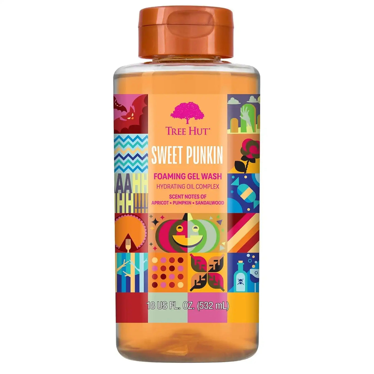 Tree Hut Sweet Punkin Foaming Body Wash, 18 Fl Oz | Nourishing & Moisturizing Shower Gel w/ Shea Butter & Essential Oils, Soft & Smooth Skin, Gentle Cleanser For All Skin Types Main image