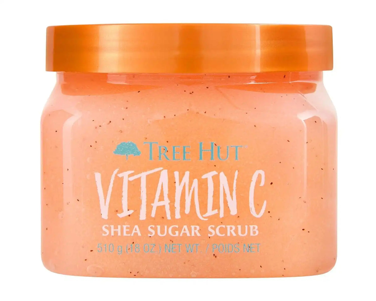 Tree Hut Vitamin C Body Scrub, Exfoliating Sugar Scrub, Vegan, 18 Oz | Exfoliating & Nourishing with Shea Butter & Essential Oils, Body Exfoliator for All Skin Types, Self Care Gifts for Women Main image