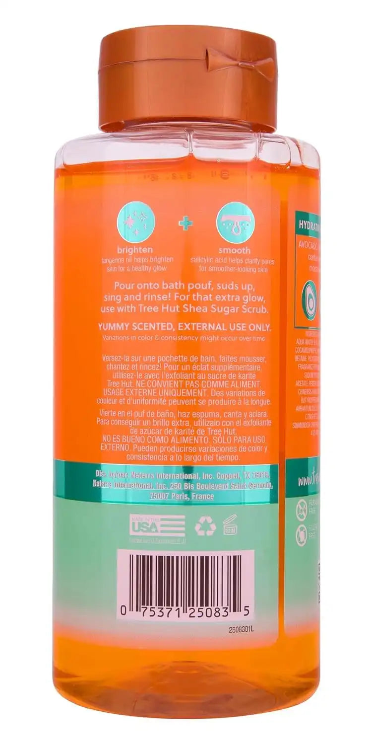 Tree Hut Tangerine Foaming Body Wash, 18 Fl Oz | Nourishing & Moisturizing Shower Gel w/ Shea Butter & Essential Oils, Soft & Smooth Skin, Gentle Cleanser For All Skin Types Secondary image