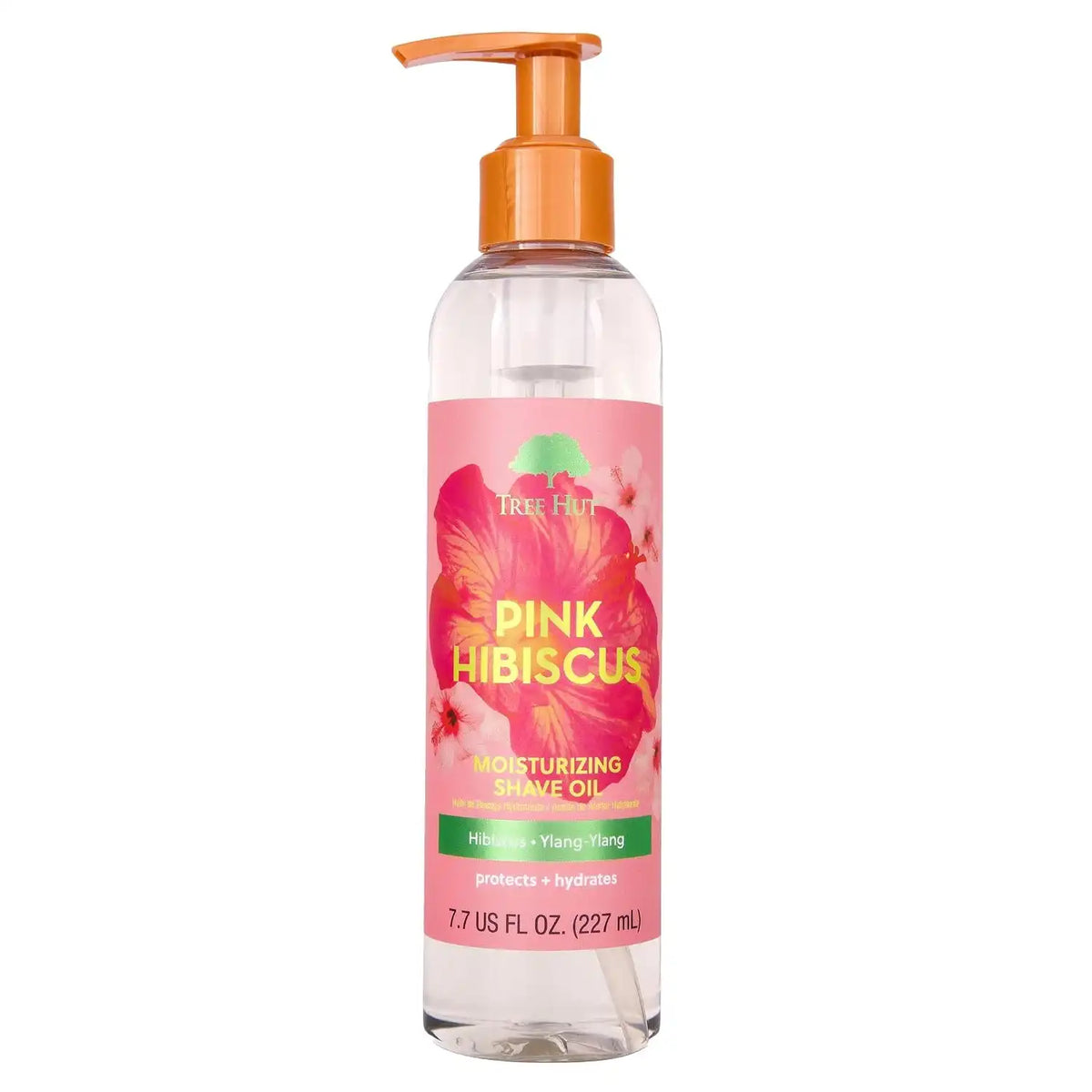 Tree Hut Pink Hibiscus Moisturizing Shave Oil, 7.7 Fl Oz | Nourishing Gel-to-Oil Formula for a Close, Smooth Shave, Made with Shea Butter, For All Skin Types Main image