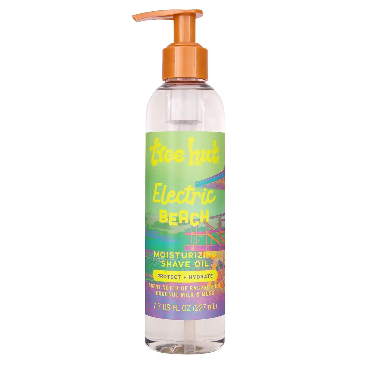 Tree Hut Electric Beach Moisturizing Shave Oil, 7.7 Fl Oz | Nourishing Gel-to-Oil Formula for a Close, Smooth Shave, Made with Shea Butter, For All Skin Types Main image