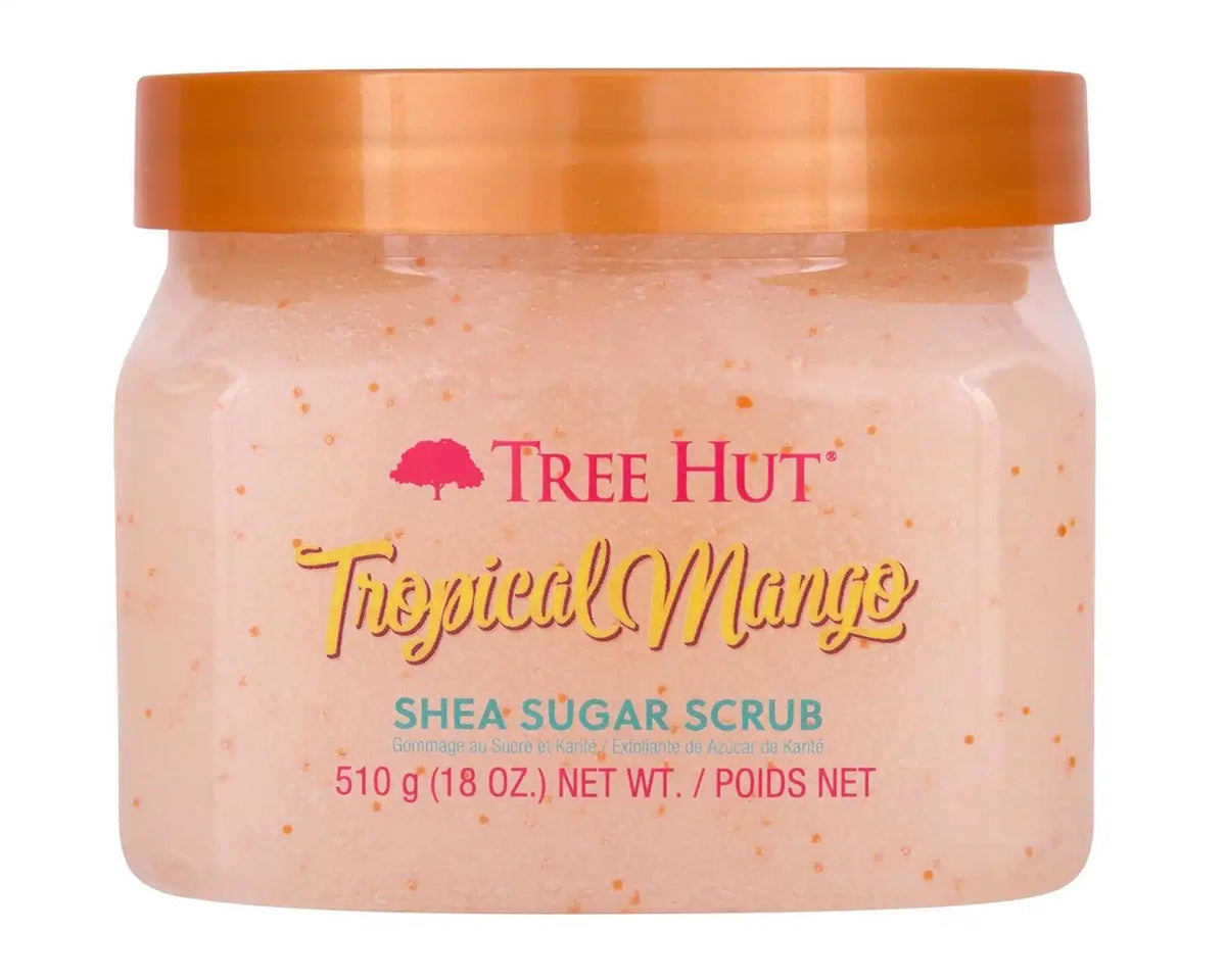 Tree Hut Tropical Mango Body Scrub, Exfoliating Sugar Scrub, Vegan, 18 Oz | Exfoliating & Nourishing with Shea Butter & Essential Oils, Body Exfoliator for All Skin Types, Self Care Gifts for Women Main image