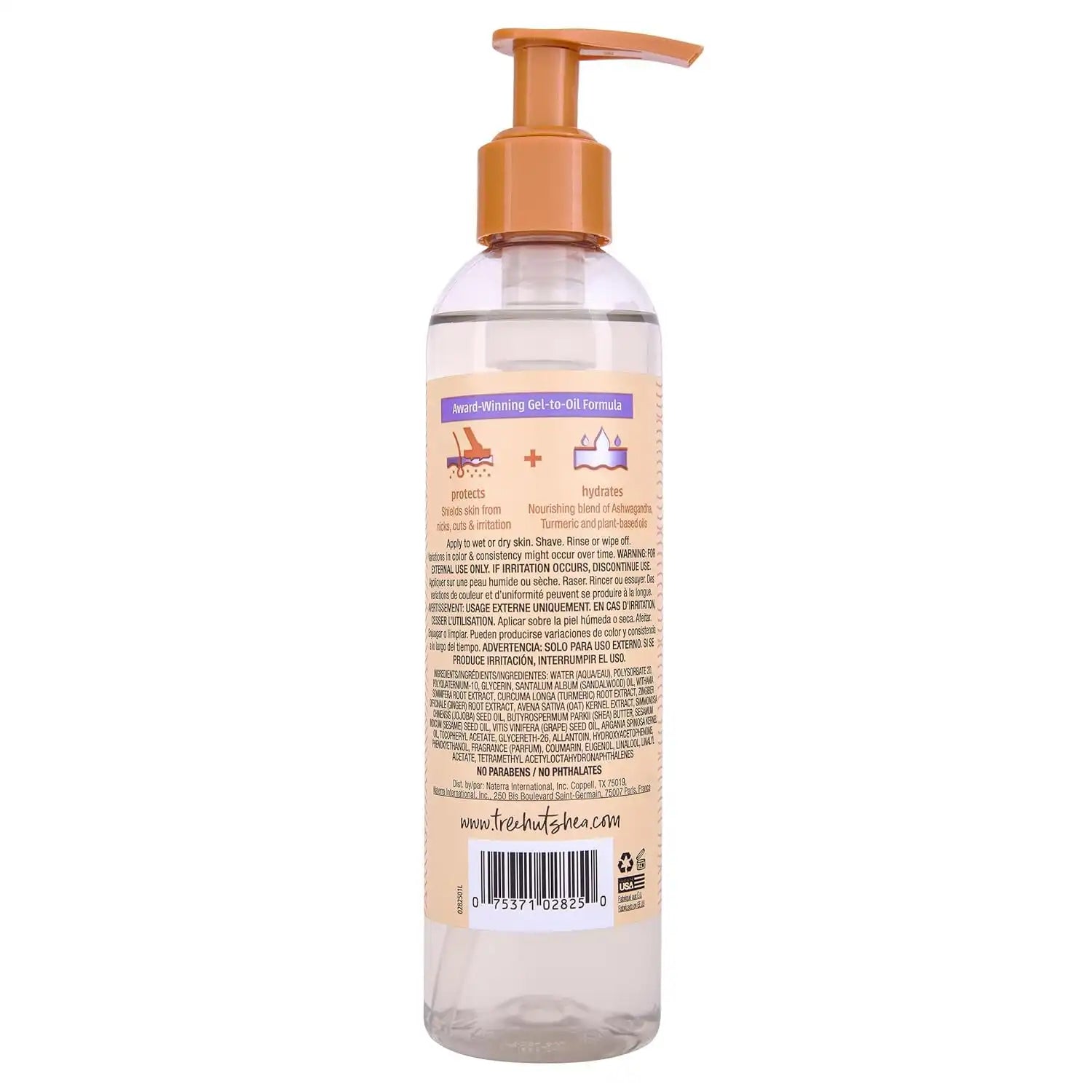 Tree Hut Santal Haze Moisturizing Shave Oil, 7.7 Fl Oz | Nourishing Gel-to-Oil Formula for a Close, Smooth Shave, Made with Shea Butter, For All Skin Types Secondary image