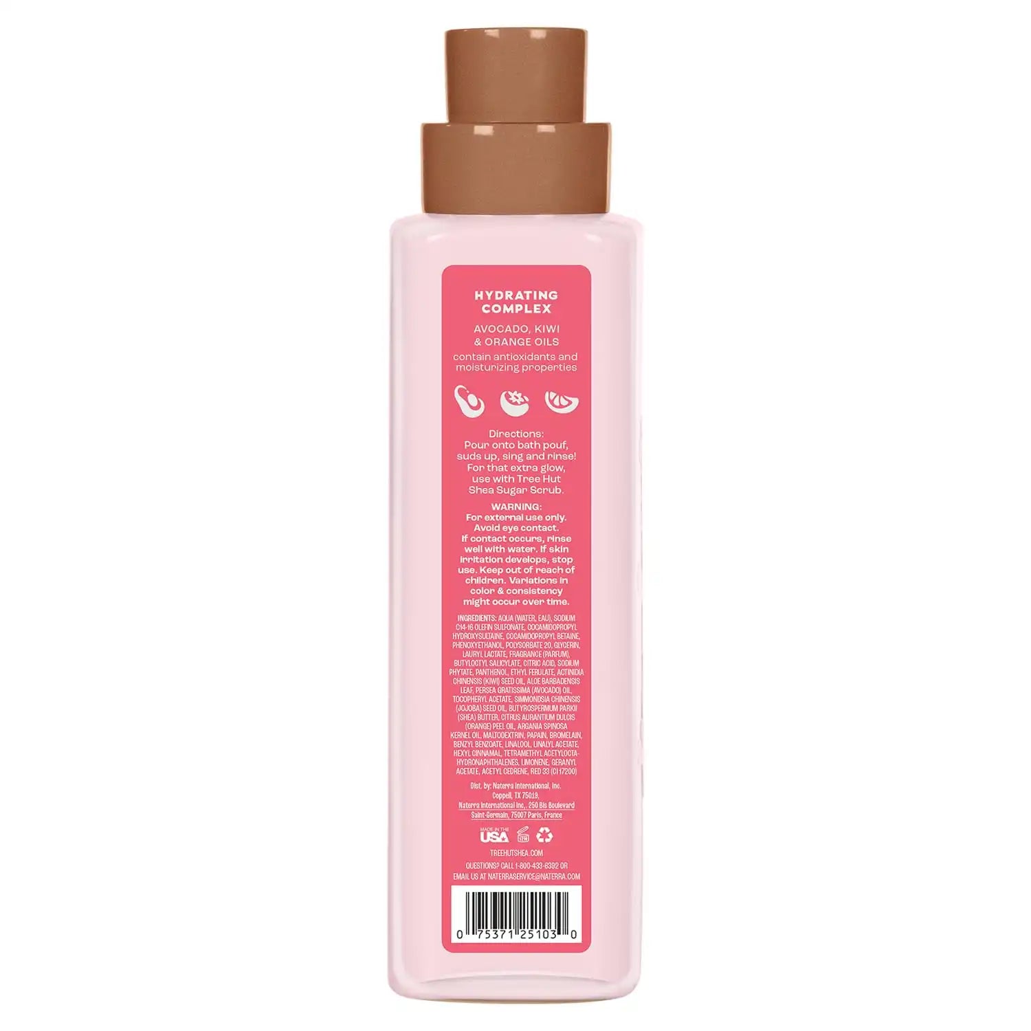 Tree Hut Pink Champagne Body Wash with Shea Butter, Pump Bottle, 18 Fl Oz | Nourishing & Moisturizing Foaming Shower Gel with Shea Butter, Soft & Glowing Skin, Gentle Cleanser, Self Care Gift for Women Secondary image