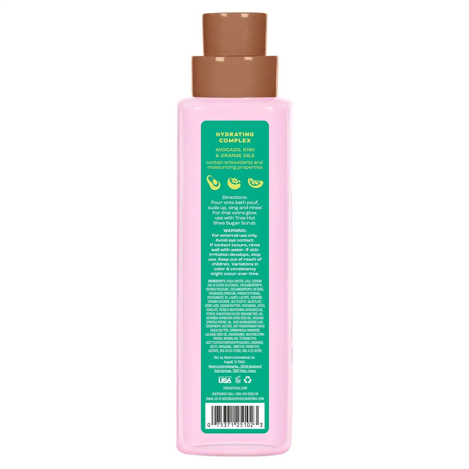 Tree Hut Raspberry Fizz Body Wash with Shea Butter, Pump Bottle, 18 Fl Oz | Nourishing & Moisturizing Foaming Shower Gel with Shea Butter, Soft & Glowing Skin, Gentle Cleanser, Self Care Gift for Women Secondary image