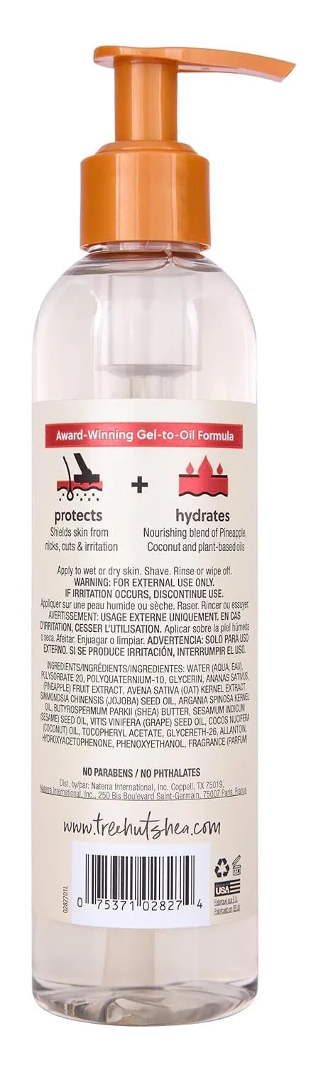Tree Hut Coco Colada Moisturizing Shave Oil, 7.7 Fl Oz | Nourishing Gel-to-Oil Formula for a Close, Smooth Shave, Made with Shea Butter, For All Skin Types Secondary image