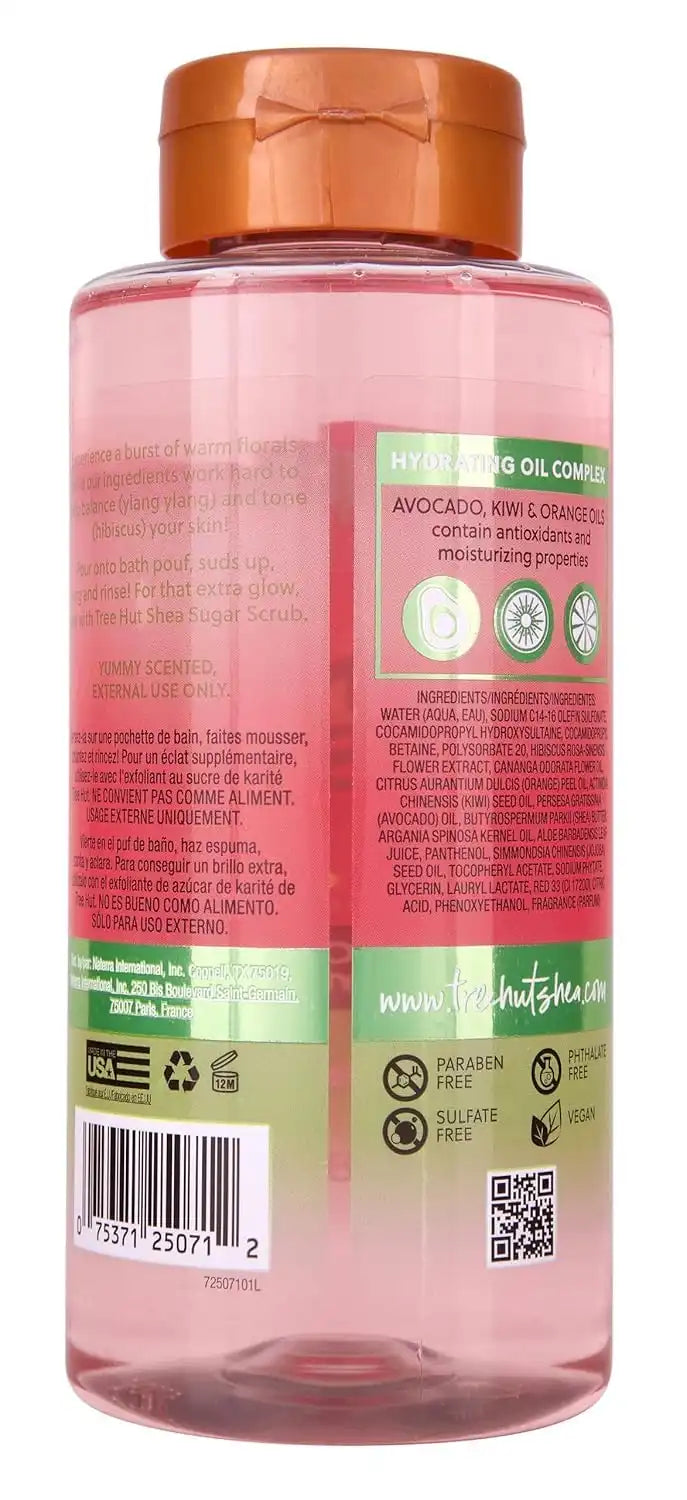 Tree Hut Pink Hibiscus Foaming Body Wash, 18 Fl Oz | Nourishing & Moisturizing Shower Gel w/ Shea Butter & Essential Oils, Soft & Smooth Skin, Gentle Cleanser For All Skin Types Secondary image