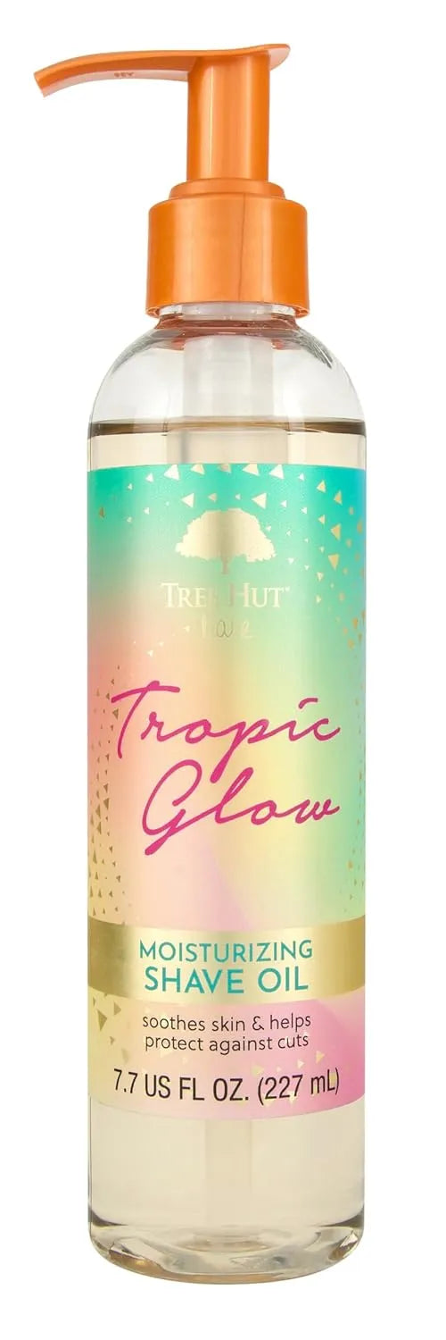 Tree Hut Tropic Glow Moisturizing Shave Oil, 7.7 Fl Oz | Nourishing Gel-to-Oil Formula for a Close, Smooth Shave, Made with Shea Butter, For All Skin Types Main image