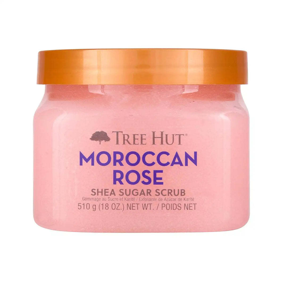 Tree Hut Moroccan Rose Body Scrub, Exfoliating Sugar Scrub, Vegan, 18 Oz | Exfoliating & Nourishing with Shea Butter & Essential Oils, Body Exfoliator for All Skin Types, Self Care Gifts for Women Main image