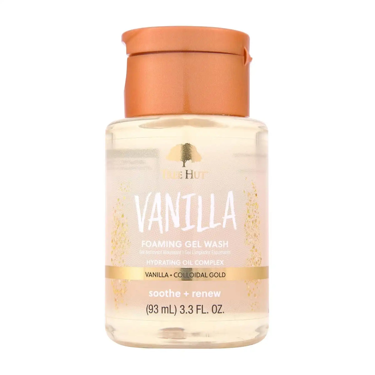 Tree Hut Mini Vanilla Foaming Body Wash, Travel Size, 3.3 Fl Oz | Shower Gel with Shea Butter, Soft Skin, Gentle Cleanser For All Skin Types, TSA Approved, Self Care Gifts for Women Main image