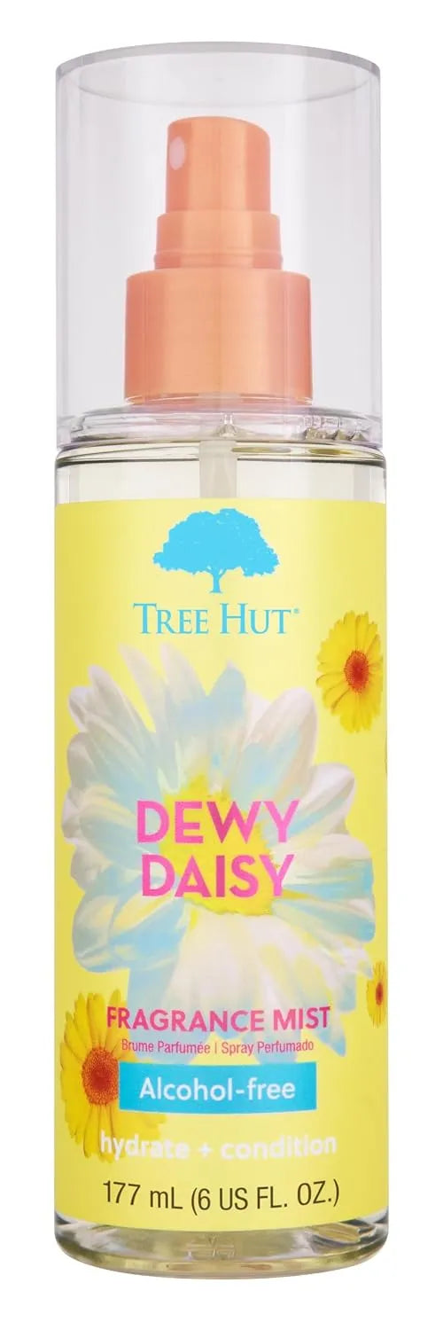 Tree Hut Dewy Daisy Hair & Body Mist, Body Spray 6 Fl Oz | Body Spray, Fragrance with Velvety Florals & Fresh Green Notes, Everyday Fragrance Spray for Women Main image