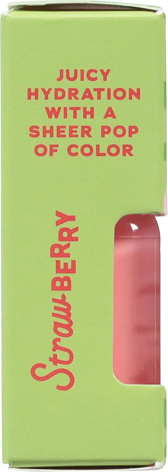 Tree Hut Hydrating Lip Oil, Strawberry, 0.11 Fl Oz | Sheer Pink Glossy Lip Oil, Non-Sticky Moisturizing Formula for Smooth, Kissable Lips Secondary image