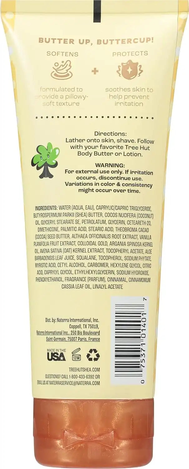 Tree Hut Whipped Shave Butter Vanilla, Warm Cozy Scent, 7 Fl Oz | Nourishing & Moisturizing Shave Cream with Shea Butter & Aloe, Smooth Glide for Silky Skin, Warm Cozy Scent Secondary image