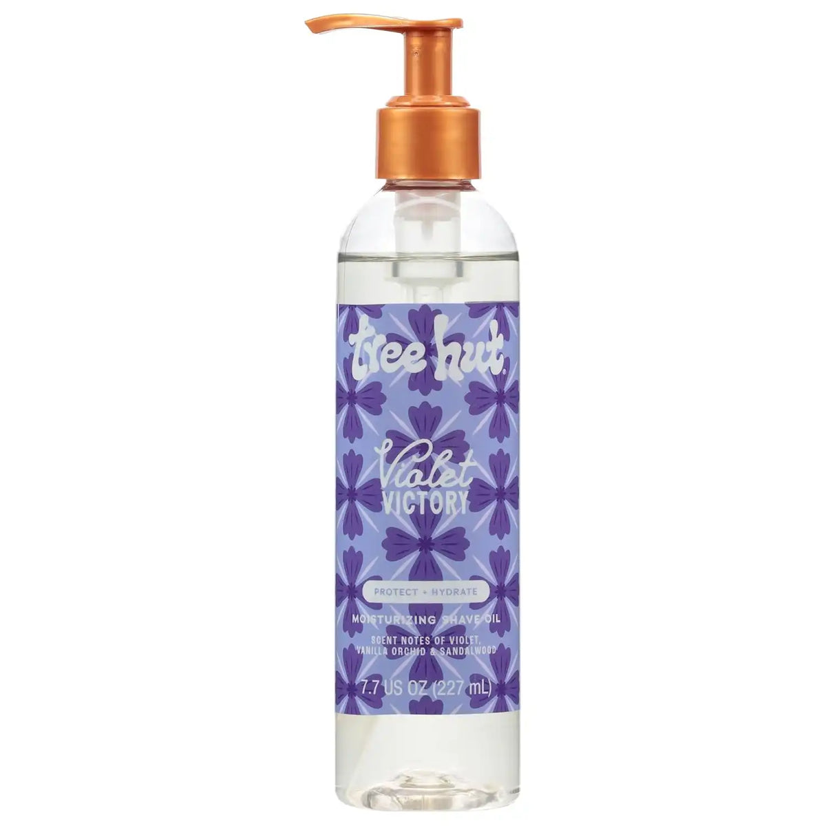 Tree Hut Violet Victory Moisturizing Shave Oil, 7.7 Fl Oz | Nourishing Gel-to-Oil Formula for a Close, Smooth Shave, Made with Shea Butter, For All Skin Types Main image