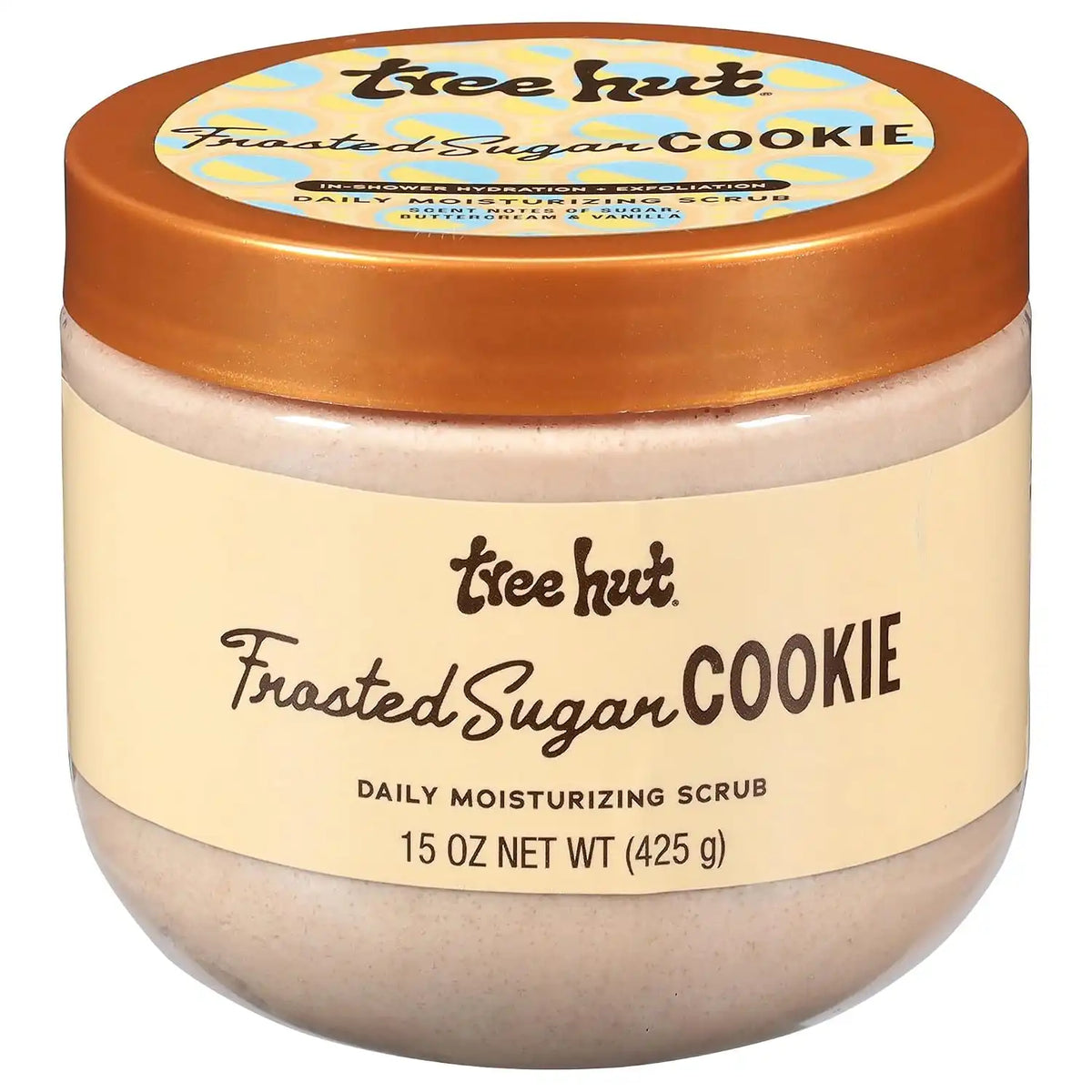 Tree Hut Frosted Sugar Cookie Daily Moisturizing Body Scrub, 15 Oz | Gentle Whipped Sugar Scrub with Shea Butter, Exfoliates, Hydrates & Leaves Skin Soft and Radiant for Everyday Use Main image