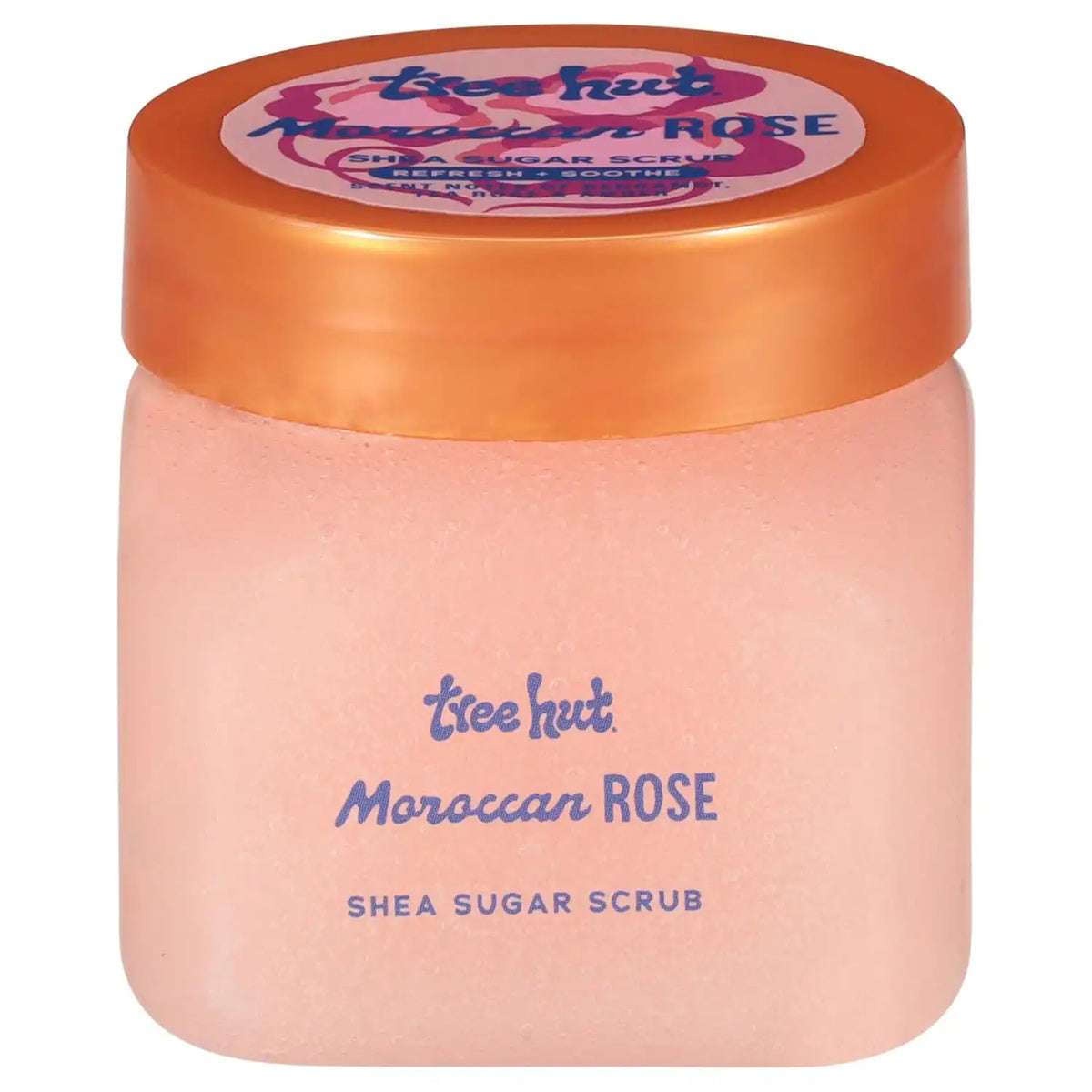 Tree Hut Mini Moroccan Rose Body Scrub, Travel Size Sugar Scrub, 3.4 Oz | Exfoliating & Nourishing Sugar Scrub with Shea Butter, Body Exfoliator For All Skin Types, Self Care Gifts for Women, Vegan Main image