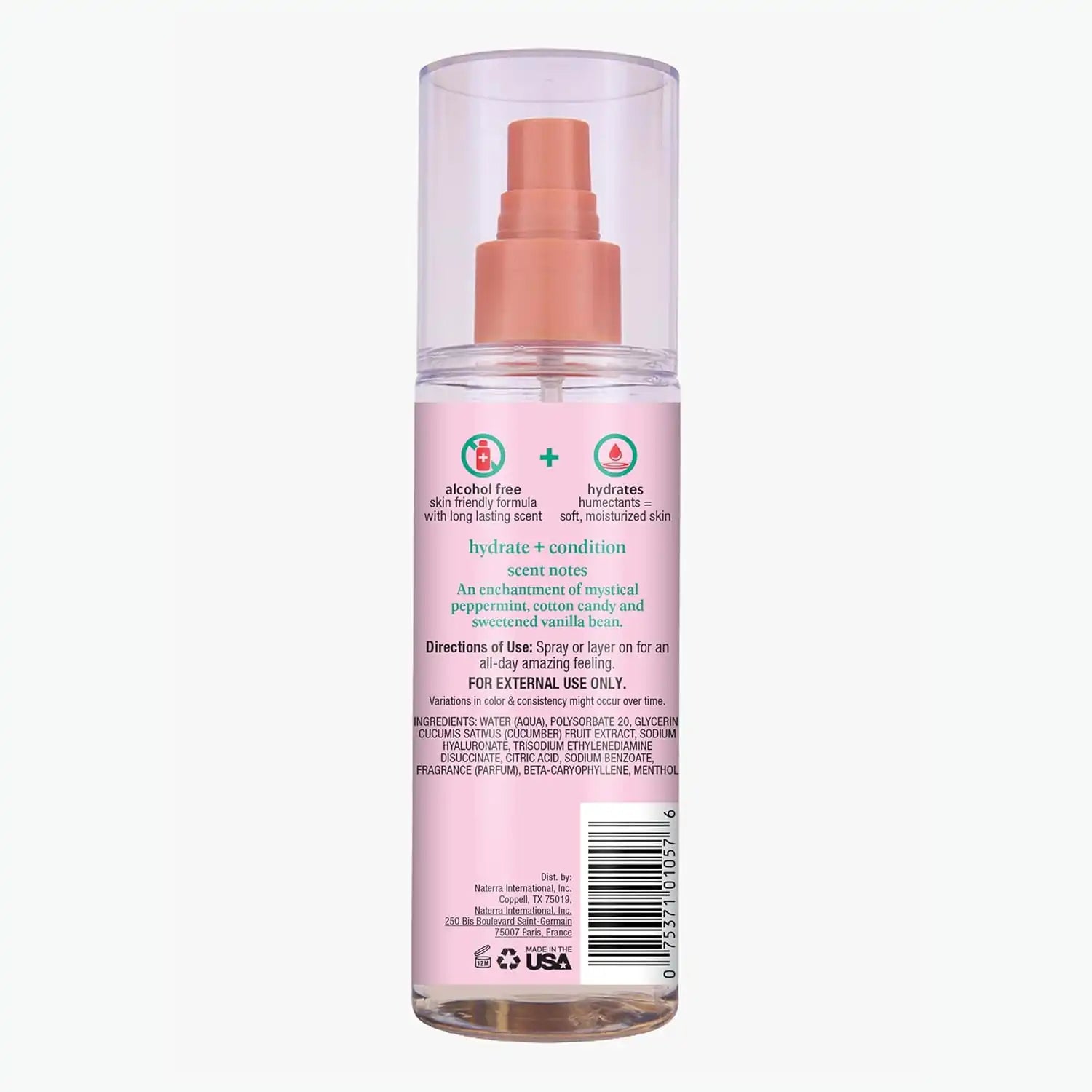 Tree Hut Merry Mint Hair & Body Mist, Spritz On for a Refreshed Feel or Layer with Your Favorite Scents, Versatile Body Spray, Limited Edition Holiday, 6 Fl Oz. Secondary image