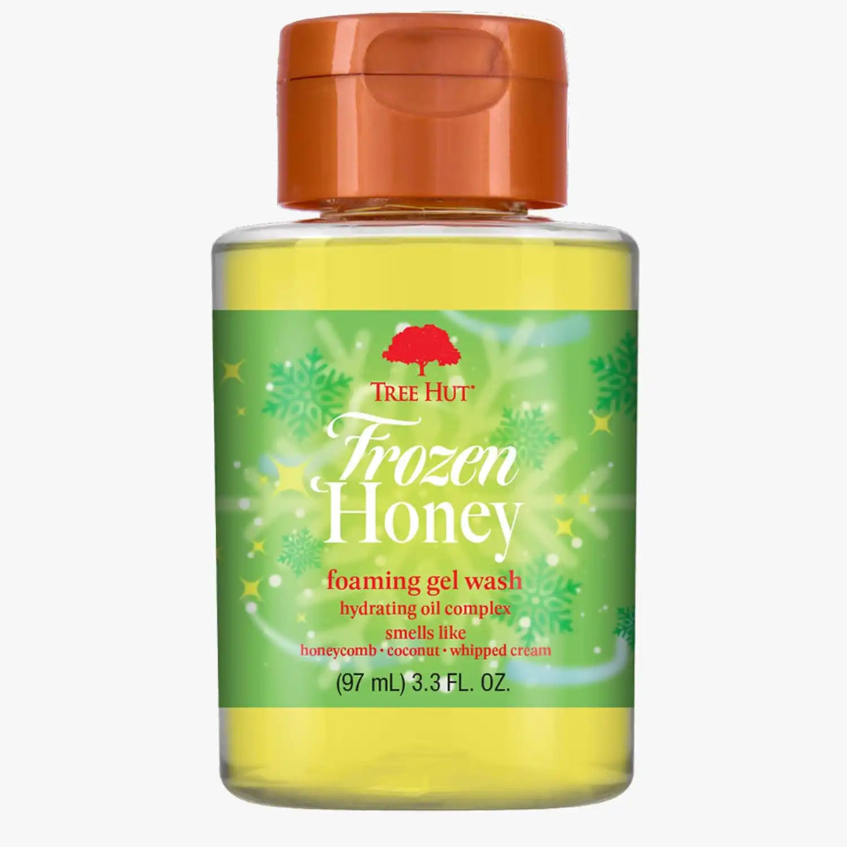 Tree Hut Mini Frozen Honey Foaming Body Wash, Travel Size, 3.3 Fl Oz | Shower Gel with Shea Butter, Soft Skin, Gentle Cleanser For All Skin Types, TSA Approved, Self Care Gifts for Women Main image