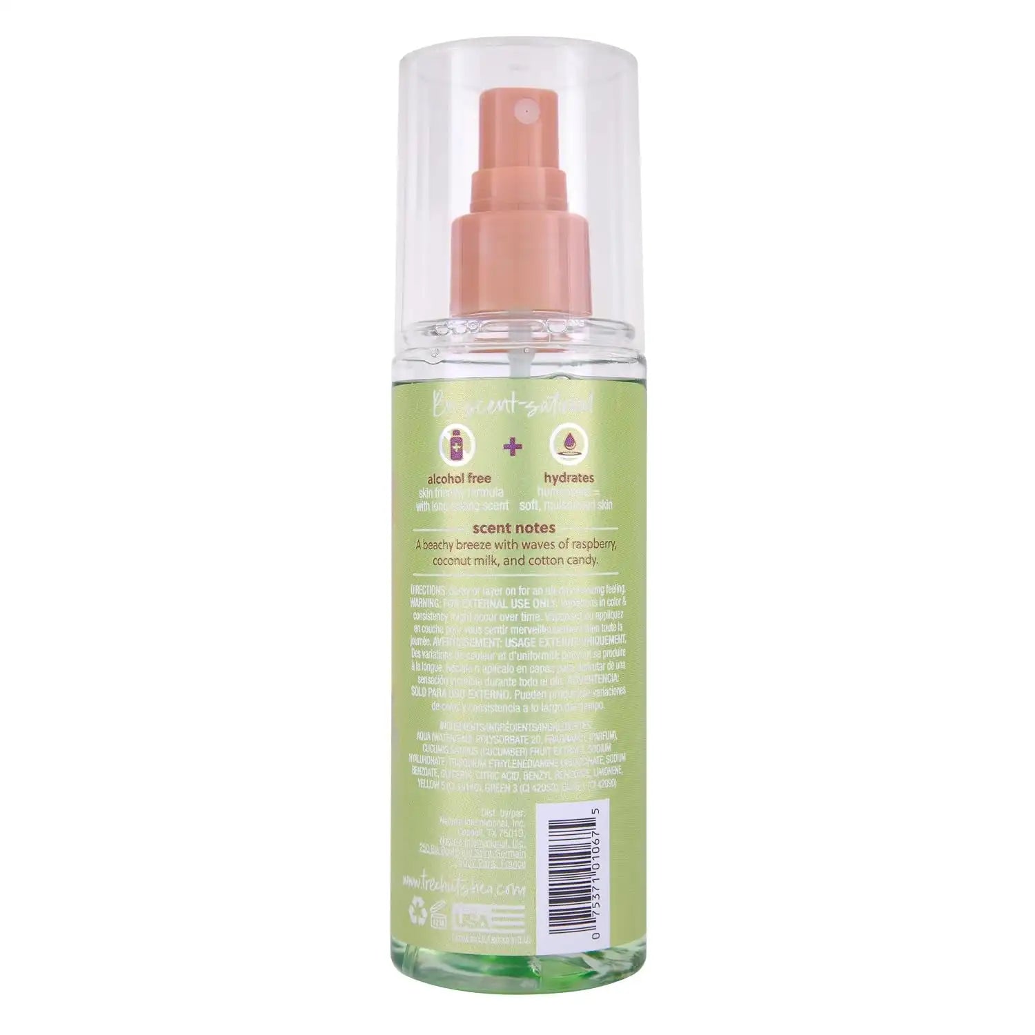 Tree Hut Electric Beach Hair & Body Mist, Alcohol-Free Body Spray, 6 Fl Oz | Alcohol-Free Body Spray, Fragrance w/ Raspberry, Coconut & Cotton Candy Notes, Everyday Fragrance Spray for Women Secondary image