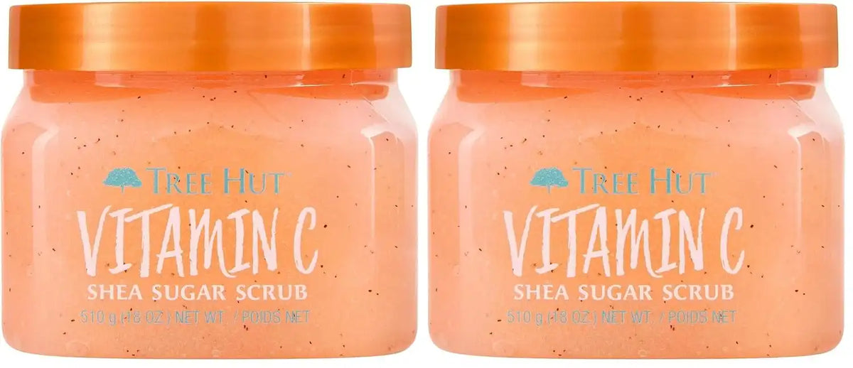 Tree Hut Vitamin C Sugar Scrub | 18 oz | Ultra Hydrating | Nourishing | Pack of 2 Main image