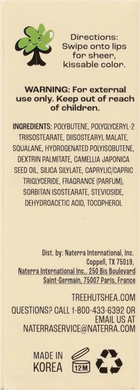 Tree Hut Hydrating Lip Oil, Vanilla, 0.11 Fl Oz | Non-Sticky High-Shine Lip Gloss Oil, Moisturizing Formula with Vitamin E & Squalane for Soft, Smooth Lips