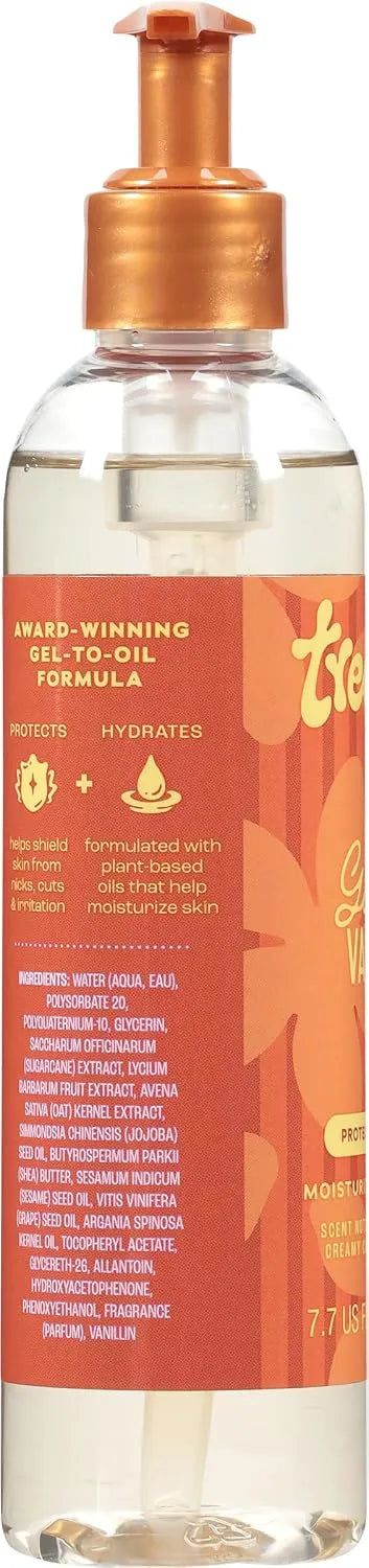 Tree Hut Golden Vanilla Moisturizing Shave Oil, 7.7 Fl Oz | Nourishing Gel-to-Oil Formula for a Close, Smooth Shave, Made with Shea Butter, For All Skin Types Secondary image