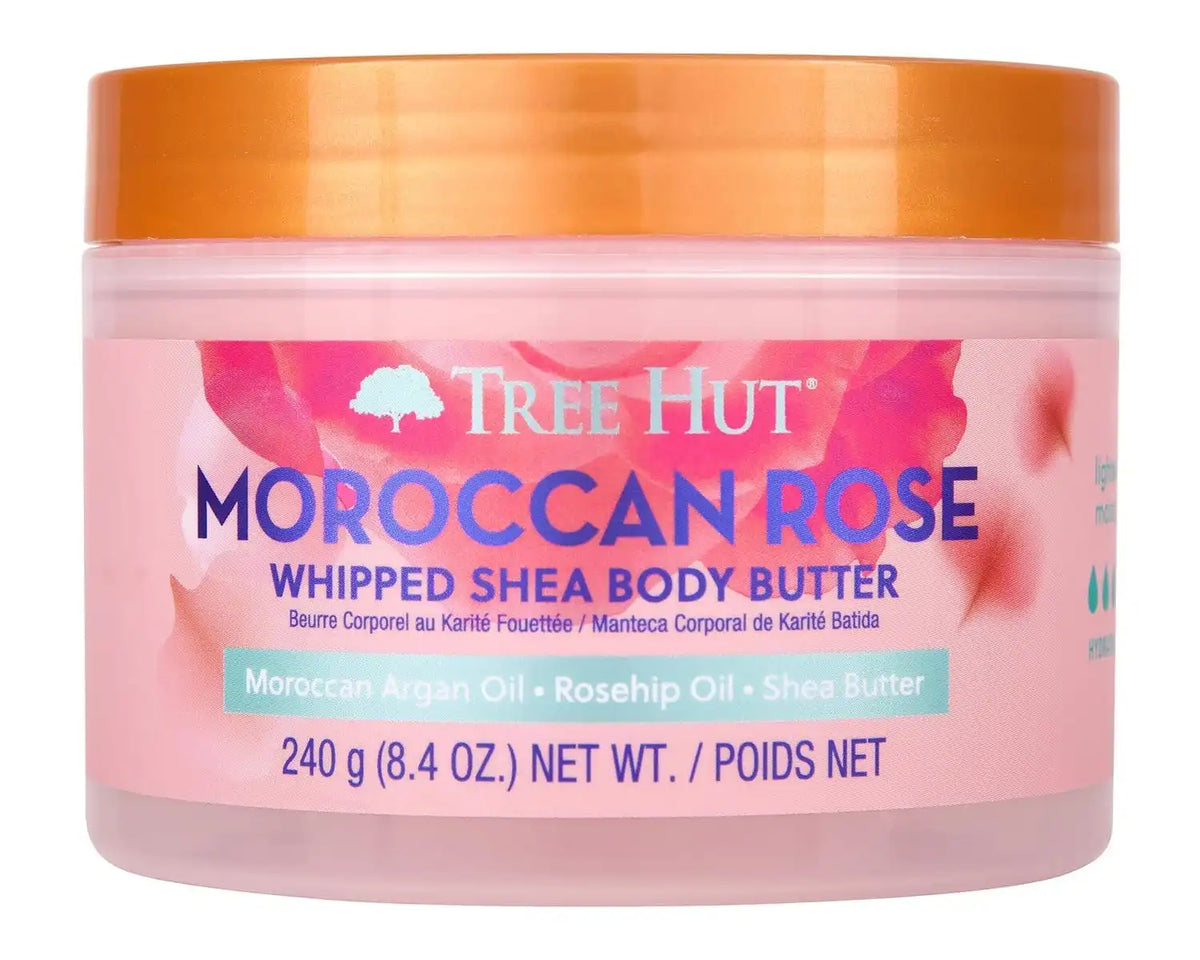 Tree Hut Moroccan Rose Whipped Body Butter with Shea Butter, 8.4 Oz | Whipped Shea Body Butter, Long-Lasting Hydration for Soft, Smooth Skin, Essential Body Care, Lightweight Moisturizer Main image