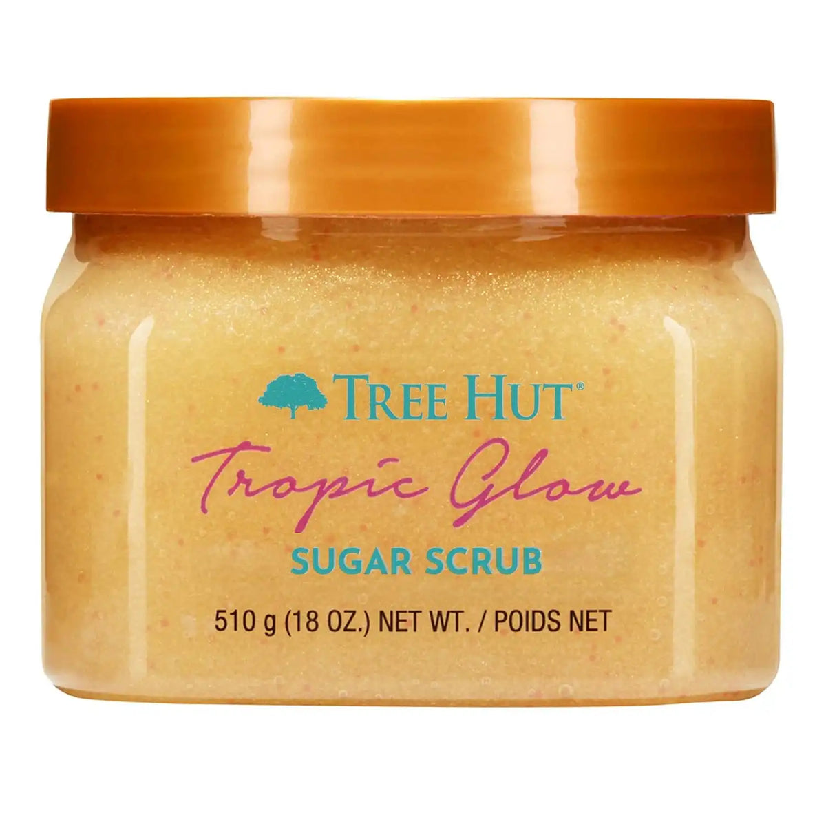 Tree Hut Tropic Glow Body Scrub, Exfoliating Sugar Scrub, Vegan, 18 Oz | Exfoliating & Nourishing with Shea Butter & Essential Oils, Body Exfoliator for All Skin Types, Self Care Gifts for Women Main image
