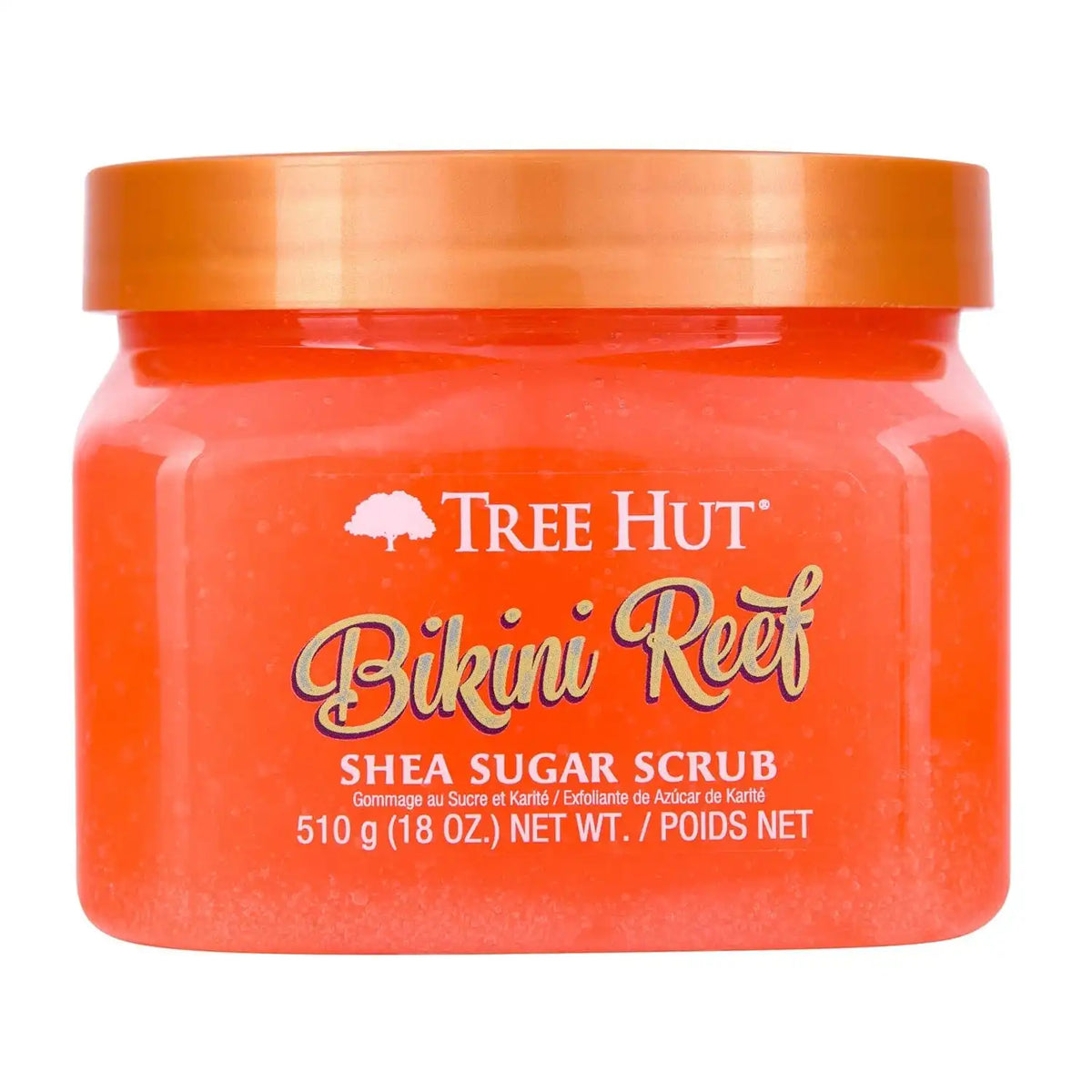 Tree Hut Bikini Reef Body Scrub, Exfoliating Sugar Scrub, Vegan, 18 Oz | Exfoliating & Nourishing with Shea Butter & Essential Oils, Body Exfoliator for All Skin Types, Self Care Gifts for Women Main image