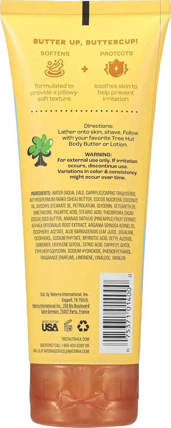 Tree Hut Whipped Shave Butter Coco Colada, Tropical Scent, 7 Fl Oz | Nourishing & Moisturizing Shave Cream with Shea Butter & Aloe, Smooth Glide for Soft Skin, Tropical Scent
