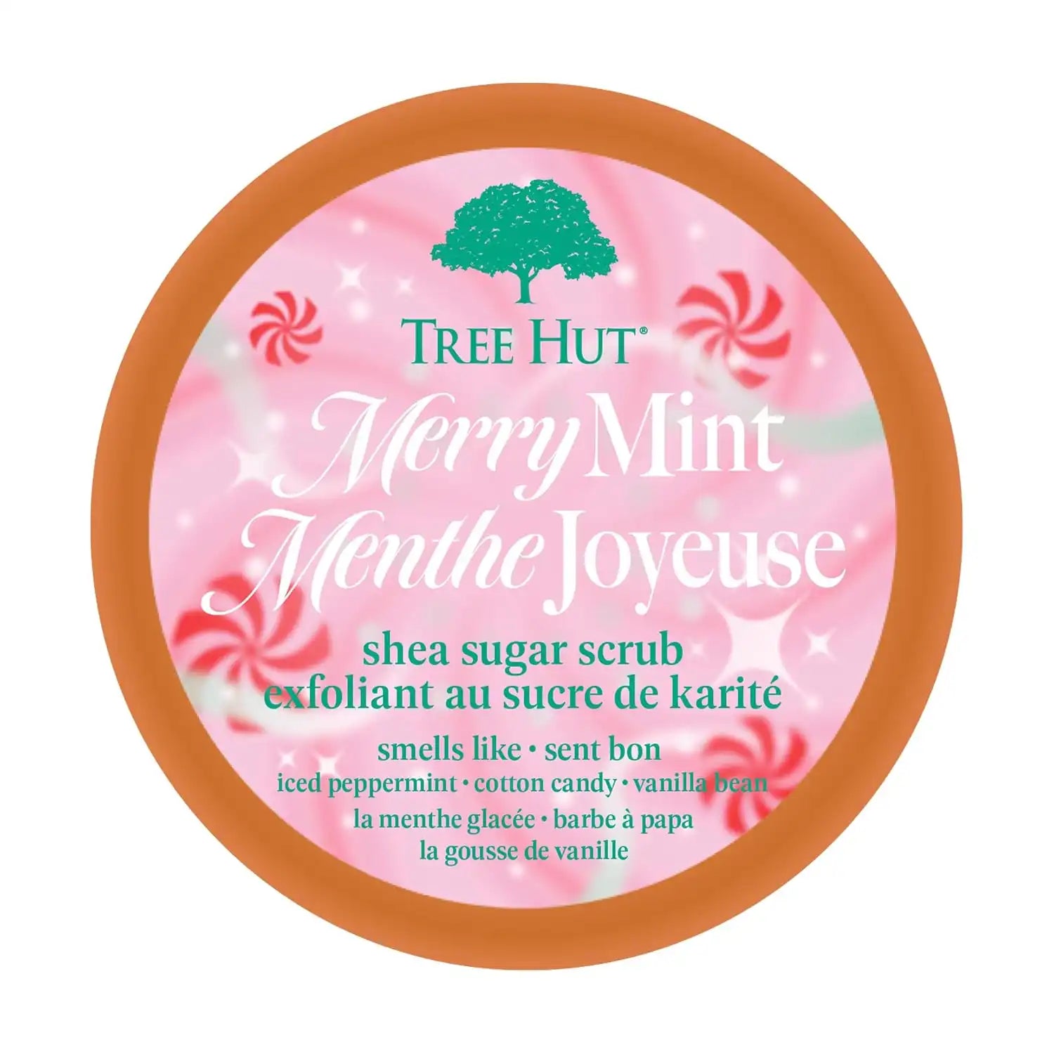 Tree Hut Merry Mint Shea Sugar Scrub, Exfoliating, Hydrating & Moisturizing Body Scrub with Shea Butter & Nourishing Essential Oils, Smooth & Soften Skin, Limited Edition Holiday, 18 oz (Pack of 2) Secondary image