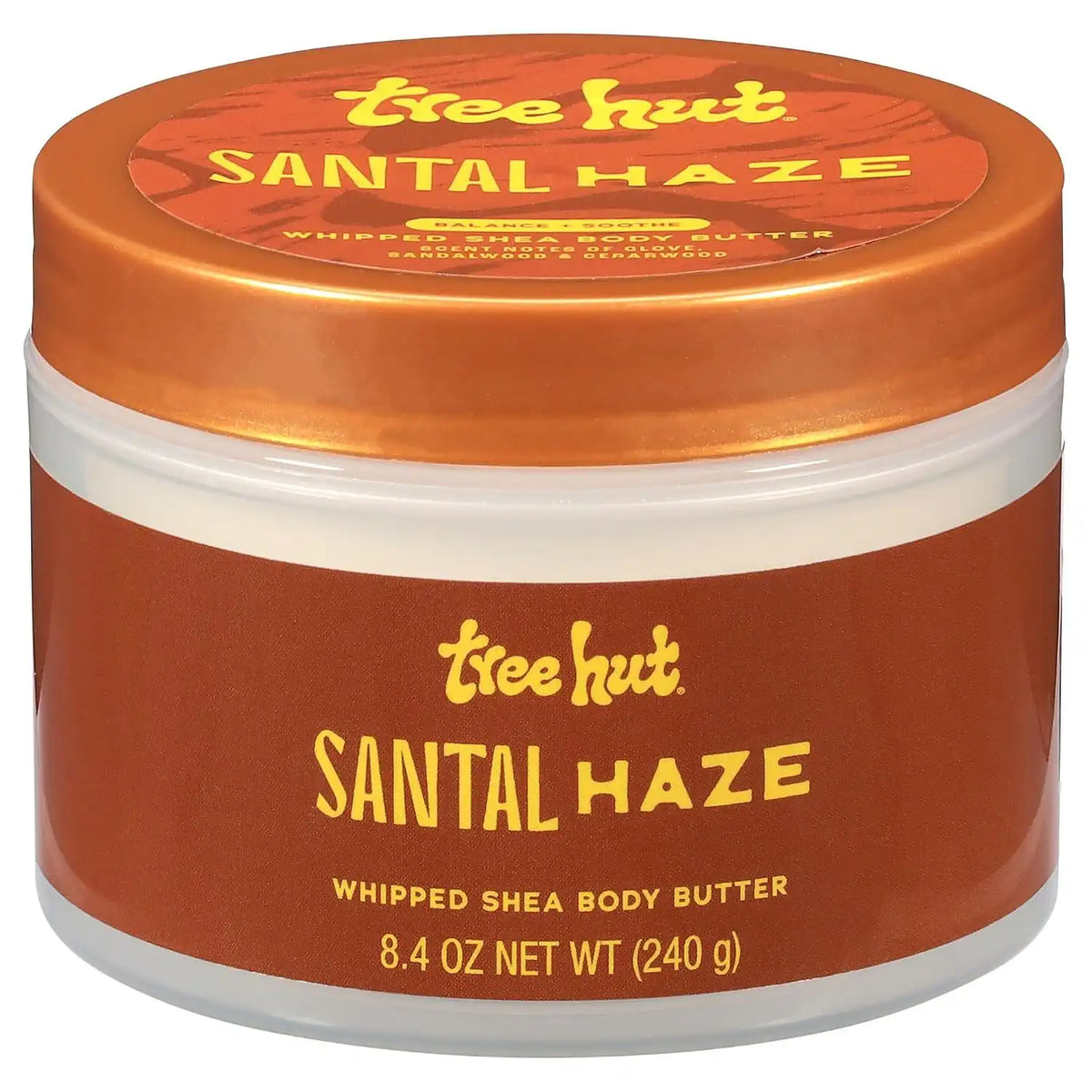 Tree Hut Santal Haze Whipped Body Butter with Shea Butter, 8.4 Oz | Whipped Shea Body Butter, Long-Lasting Hydration for Soft, Smooth Skin, Essential Body Care, Lightweight Moisturizer Main image