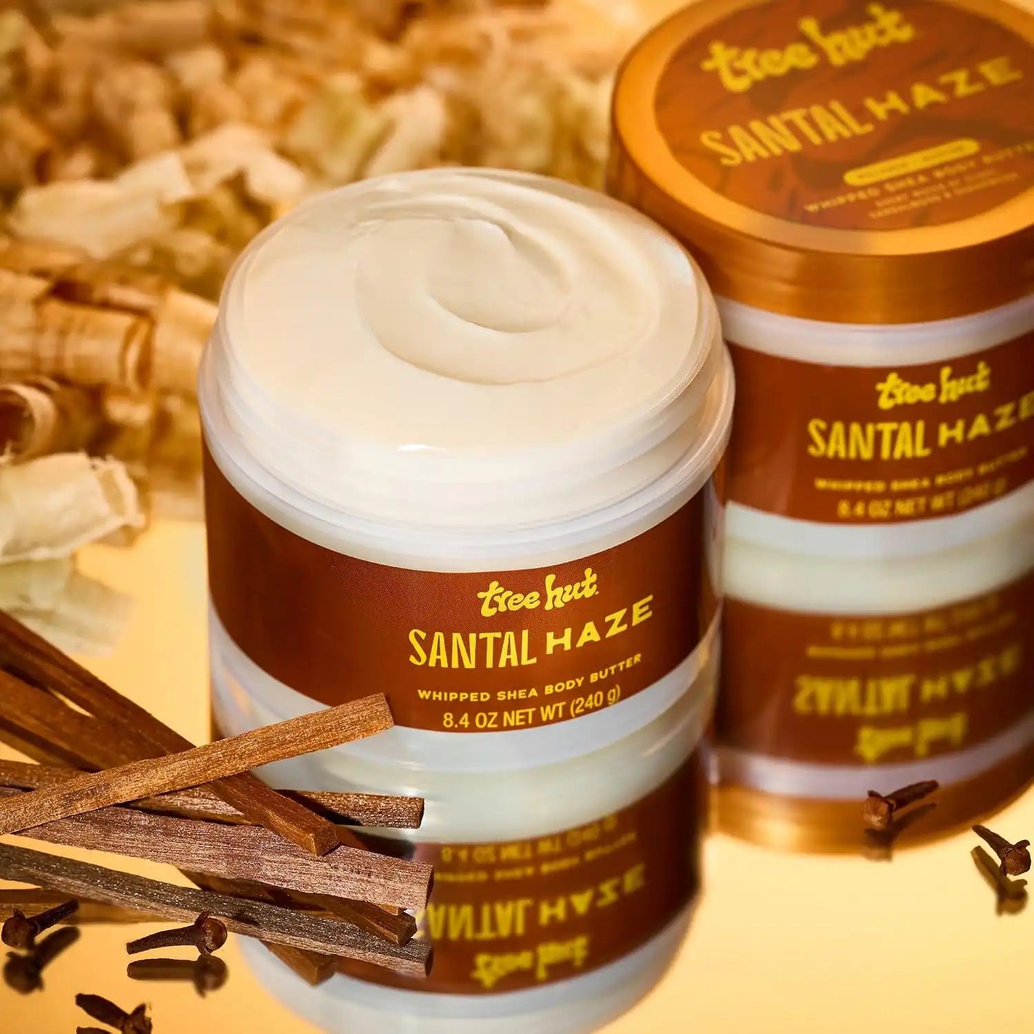 Tree Hut Santal Haze Whipped Body Butter with Shea Butter, 8.4 Oz | Whipped Shea Body Butter, Long-Lasting Hydration for Soft, Smooth Skin, Essential Body Care, Lightweight Moisturizer Secondary image