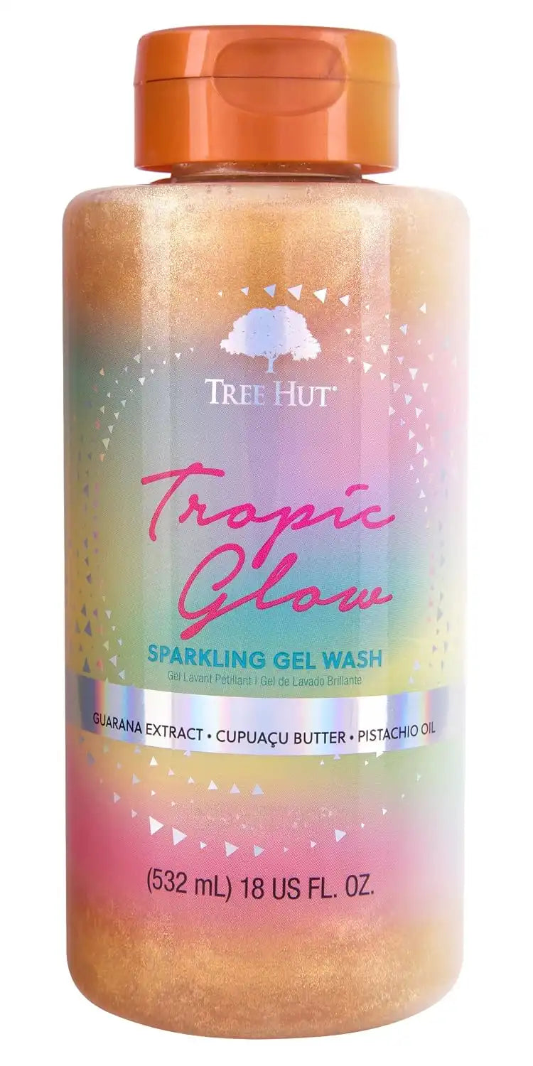 Tree Hut Tropic Glow Foaming Body Wash, 18 Fl Oz | Nourishing & Moisturizing Shower Gel w/ Shea Butter & Essential Oils, Soft & Smooth Skin, Gentle Cleanser For All Skin Types Main image
