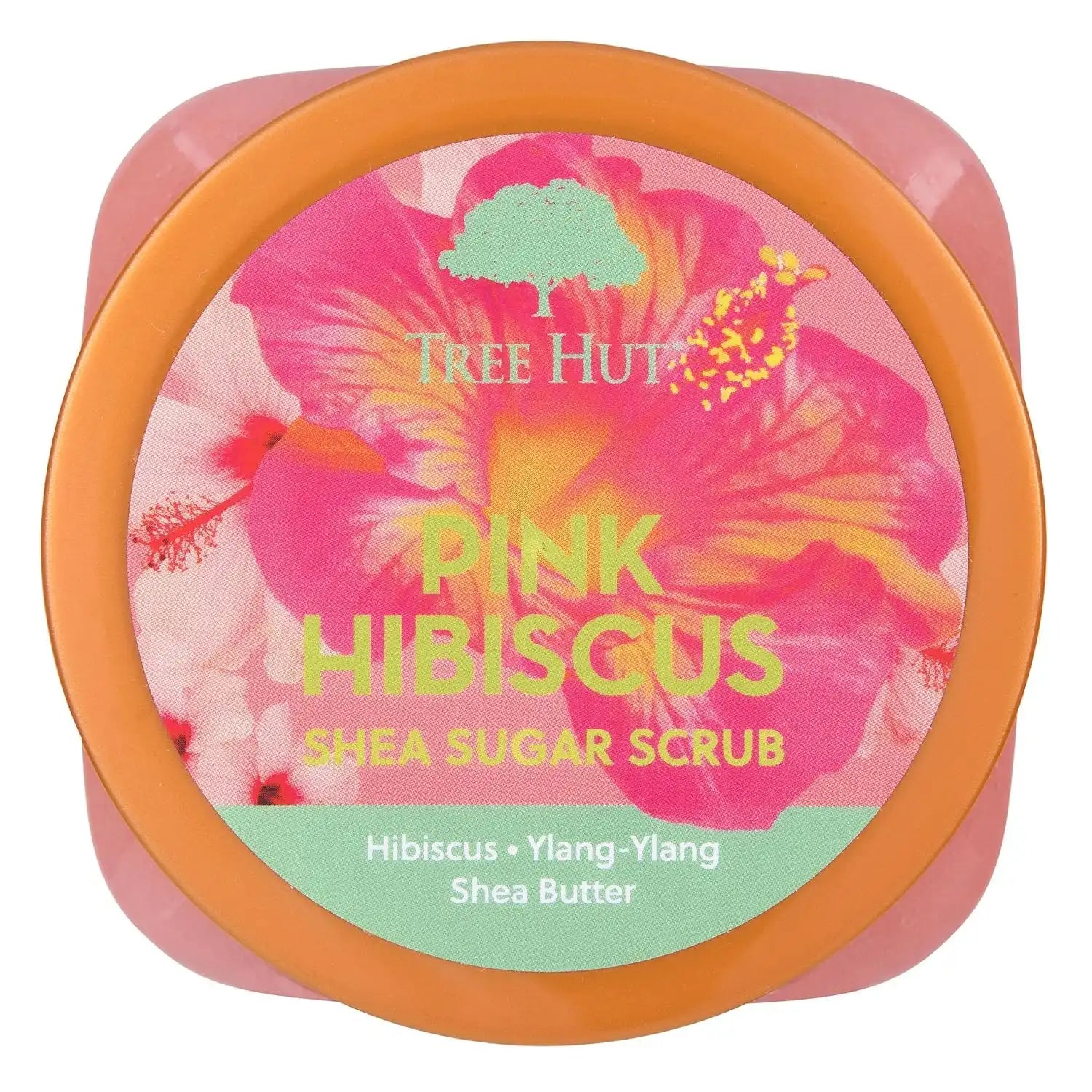 Tree Hut Pink Hibiscus Body Scrub, Exfoliating Sugar Scrub, Vegan, 18 Oz | Exfoliating & Nourishing with Shea Butter & Essential Oils, Body Exfoliator for All Skin Types, Self Care Gifts for Women Secondary image