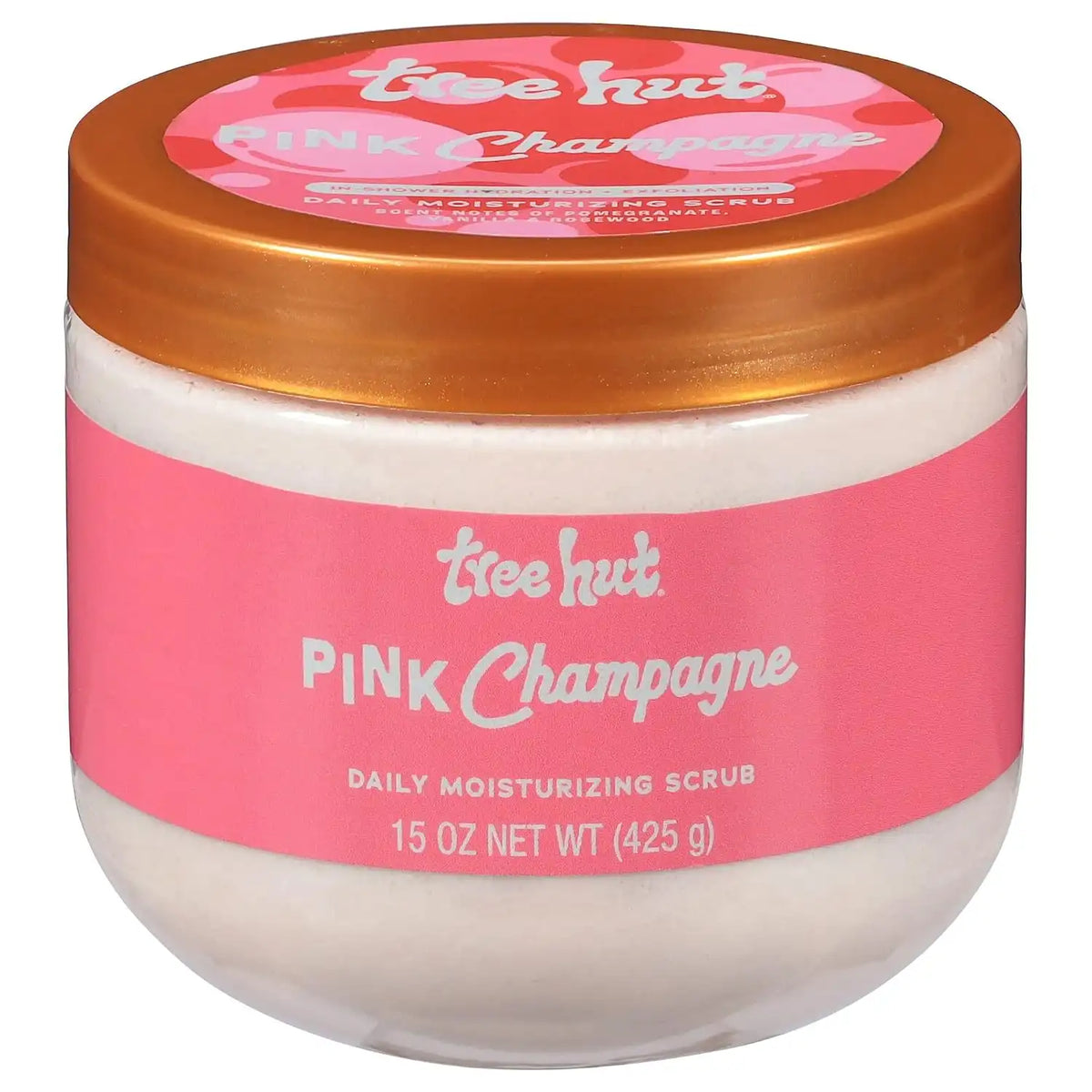 Tree Hut Pink Champagne Daily Moisturizing Body Scrub, 15 Oz | Gentle Whipped Sugar Scrub with Shea Butter, Exfoliates, Hydrates & Leaves Skin Soft and Radiant for Everyday Use Main image