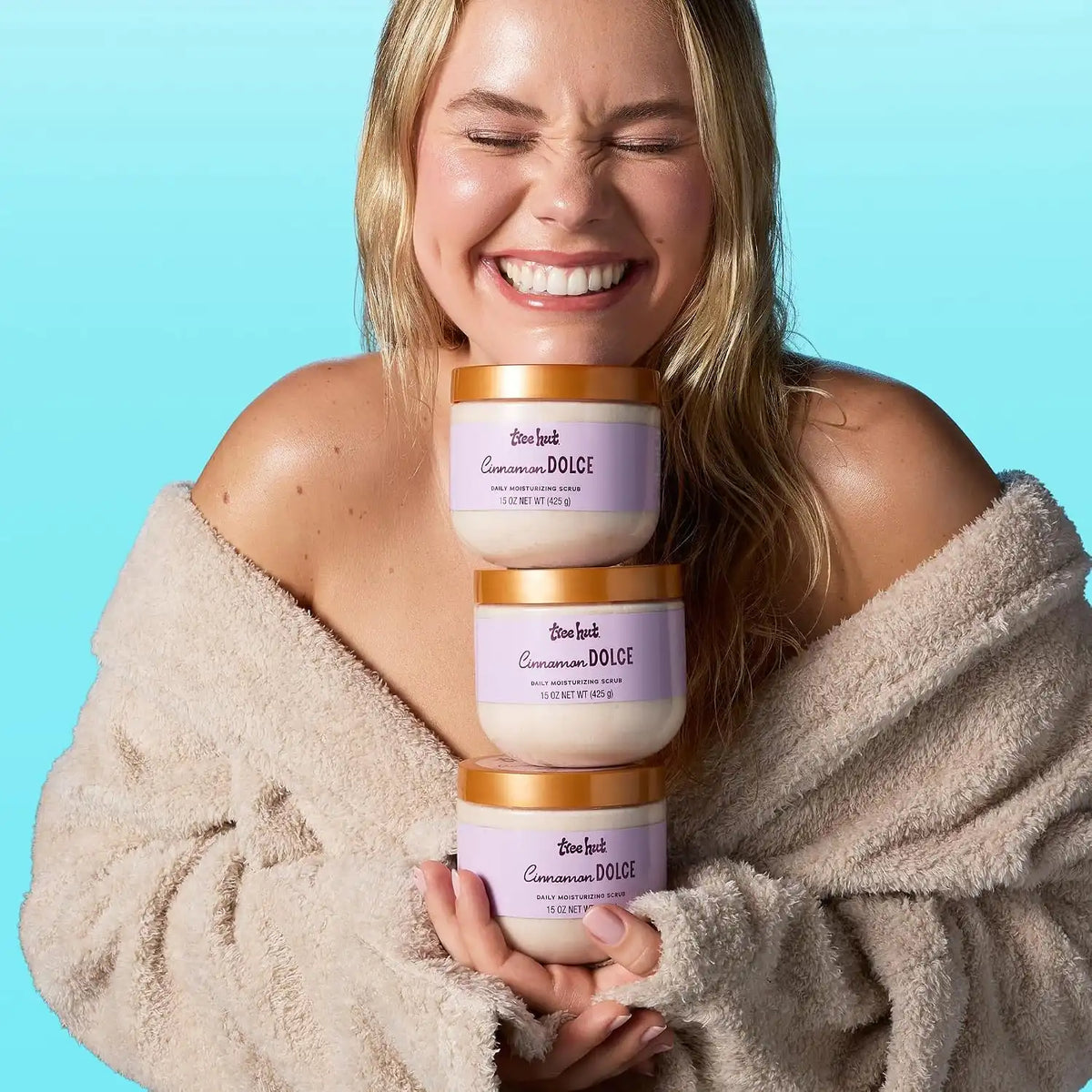 Tree Hut Cinnamon Dolce Daily Moisturizing Body Scrub, 15 Oz | Gentle Whipped Sugar Scrub with Shea Butter, Exfoliates, Hydrates & Leaves Skin Soft and Radiant for Everyday Use