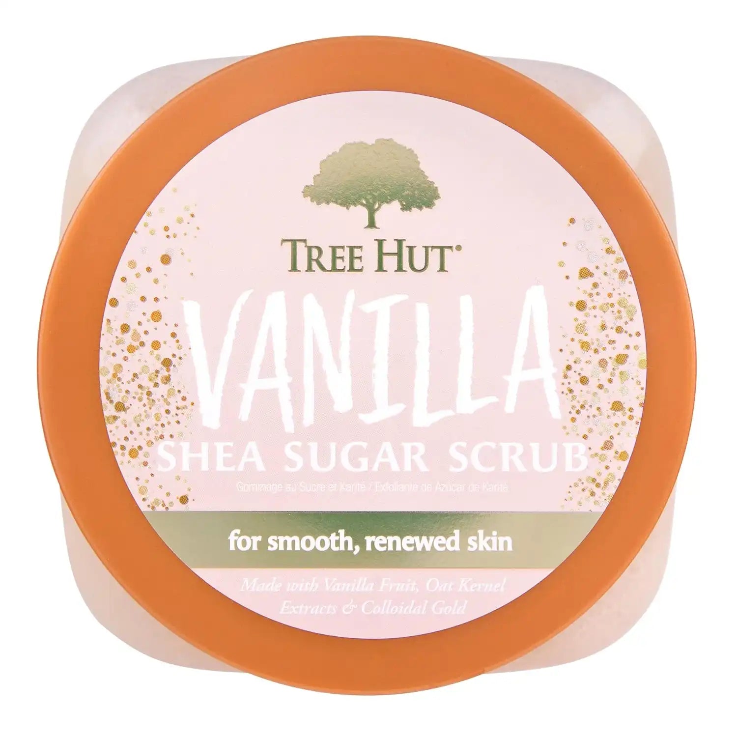 Tree Hut Vanilla Body Scrub, Exfoliating & Hydrating Sugar Scrub with Shea Butter&Essential Oils, Smooth Skin, Body Exfoliator For All Skin Types, Self Care Gifts for Women,Vegan,18 Oz (Pack of 12) Secondary image