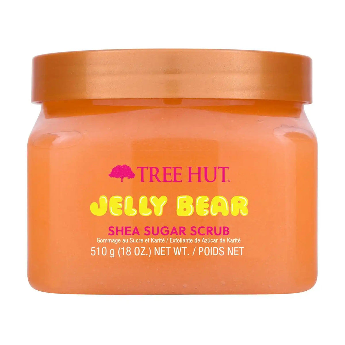 Tree Hut Jelly Bear Body Scrub, Exfoliating Sugar Scrub, Vegan, 18 Oz | Exfoliating & Nourishing with Shea Butter & Essential Oils, Body Exfoliator for All Skin Types, Self Care Gifts for Women Main image