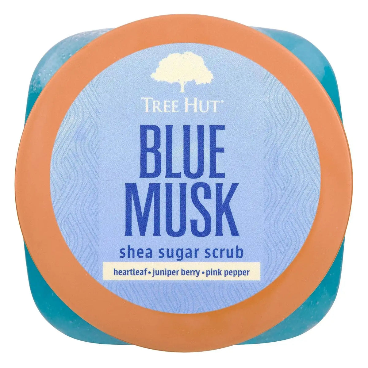 Tree Hut Blue Musk Body Scrub, Exfoliating Sugar Scrub, Vegan, 18 Oz | Exfoliating & Nourishing with Shea Butter & Essential Oils, Body Exfoliator for All Skin Types, Self Care Gifts for Women