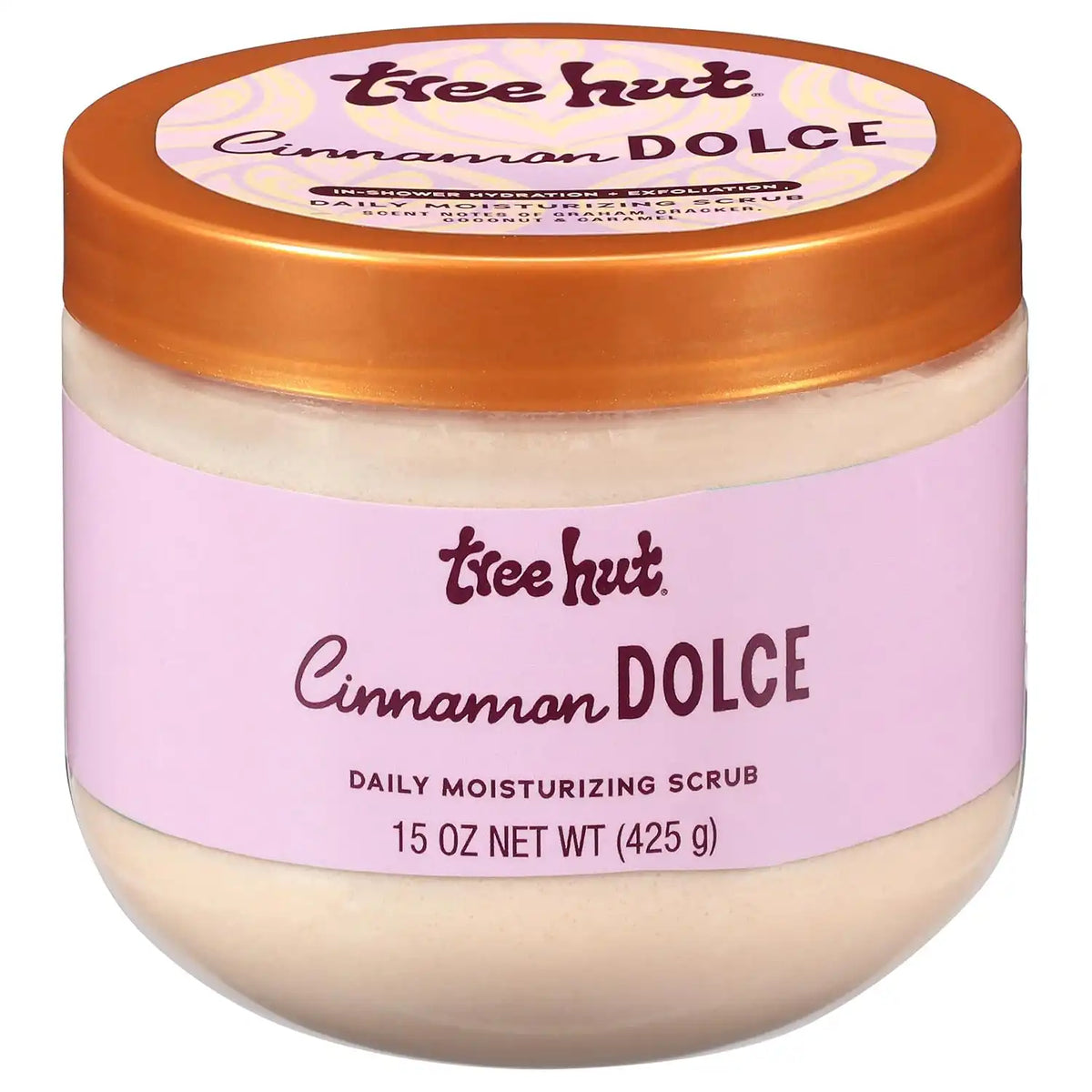 Tree Hut Cinnamon Dolce Daily Moisturizing Body Scrub, 15 Oz | Gentle Whipped Sugar Scrub with Shea Butter, Exfoliates, Hydrates & Leaves Skin Soft and Radiant for Everyday Use Main image